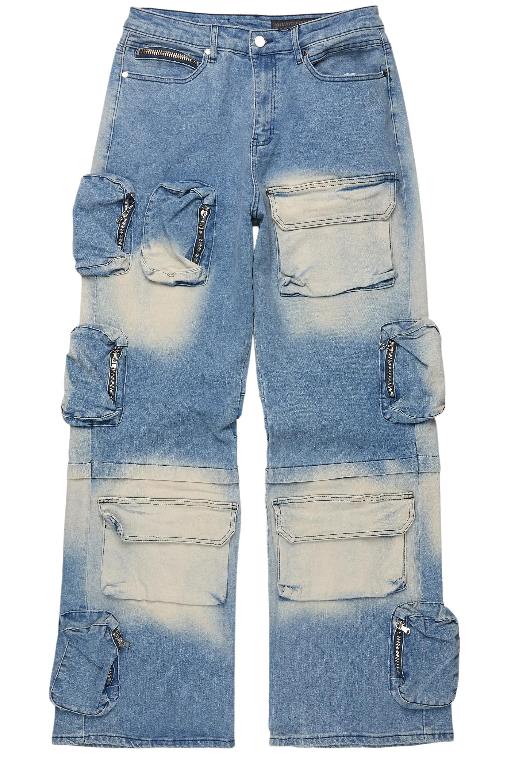 Pocketeer Tint Baggy Cargo Fit Jean Male Product Image