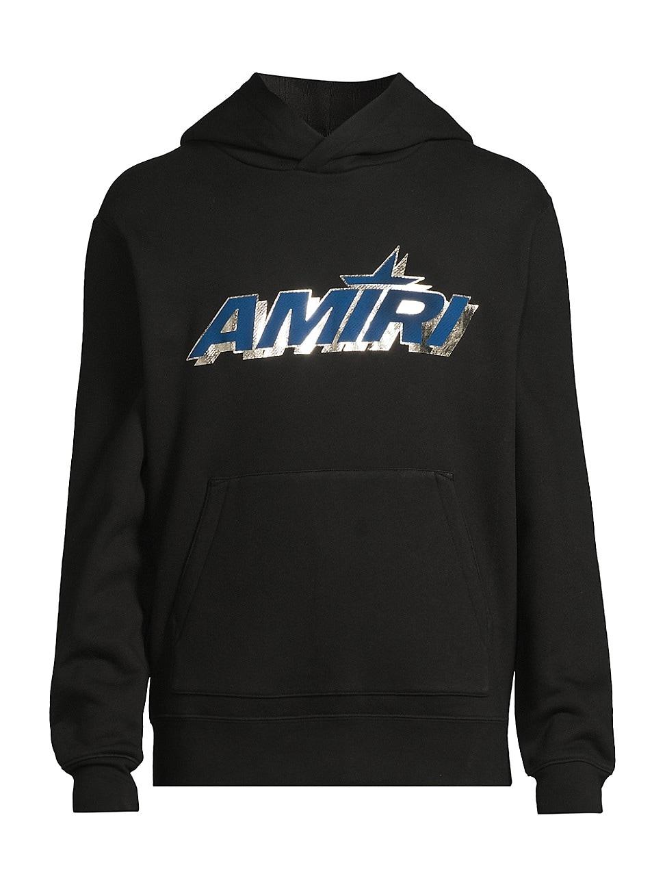 Mens Shadow Logo Stretch-Cotton Hoodie Product Image