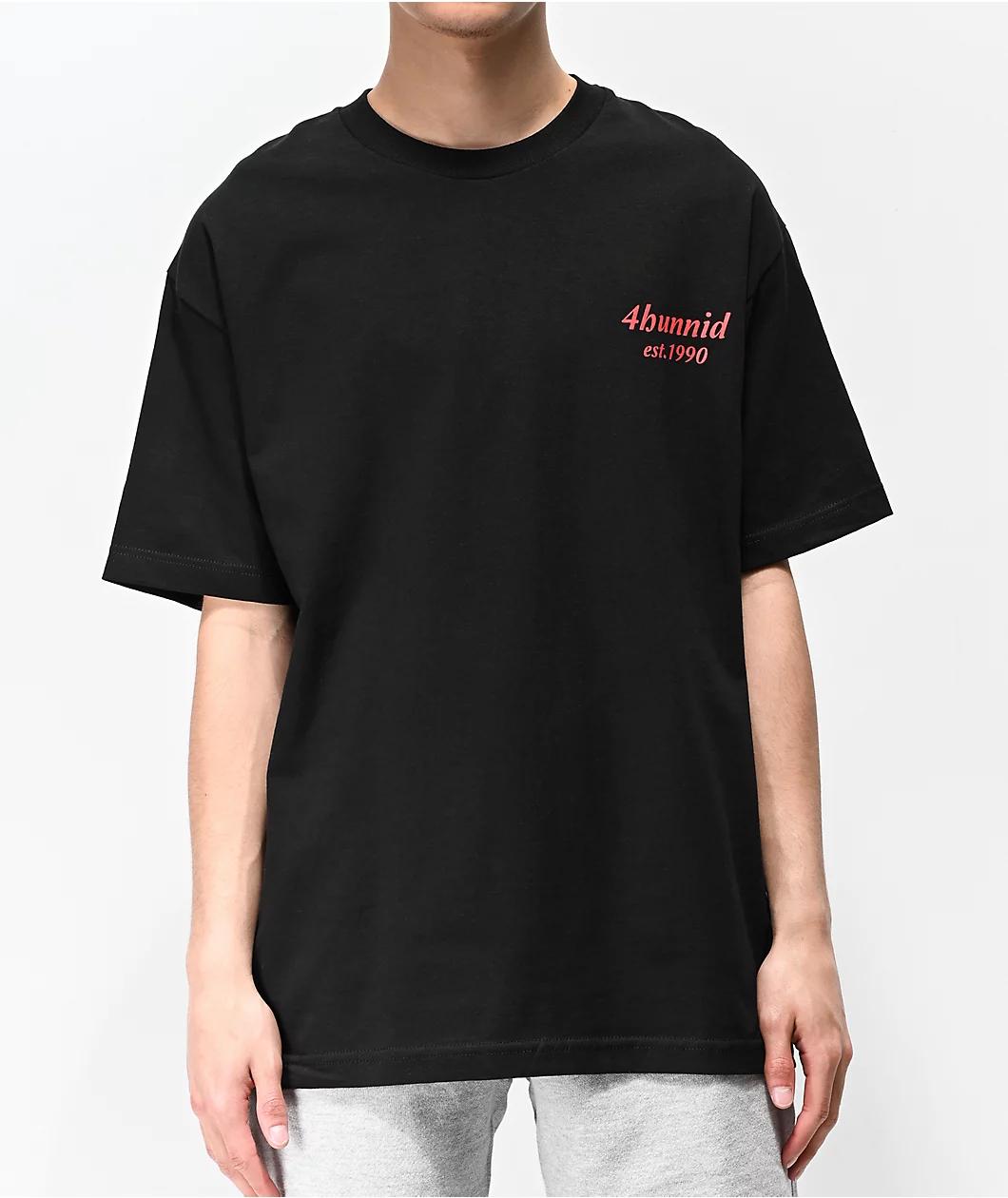 4Hunnid EST 1990 Black T-Shirt Product Image