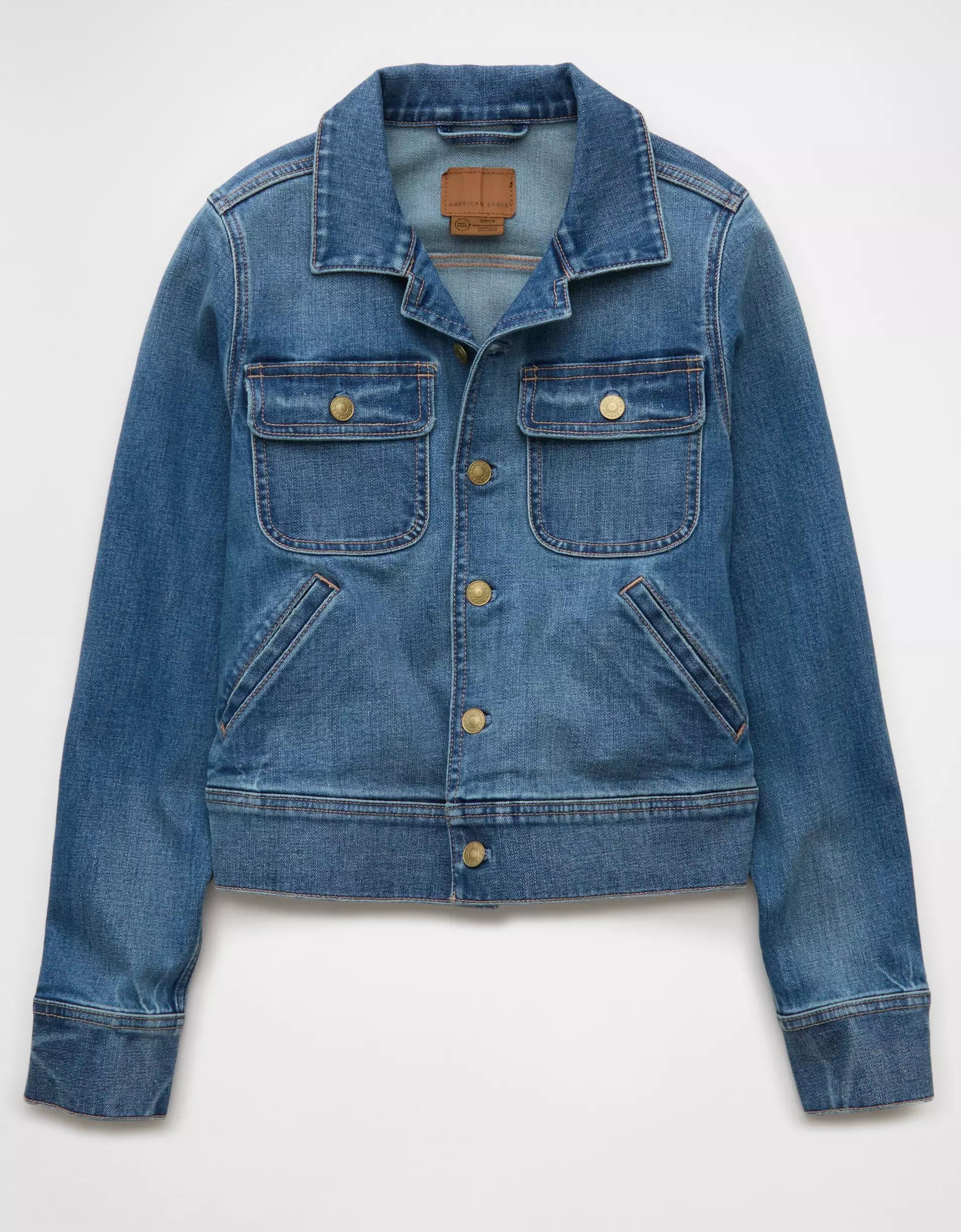 AE Preppy Denim Jacket Product Image