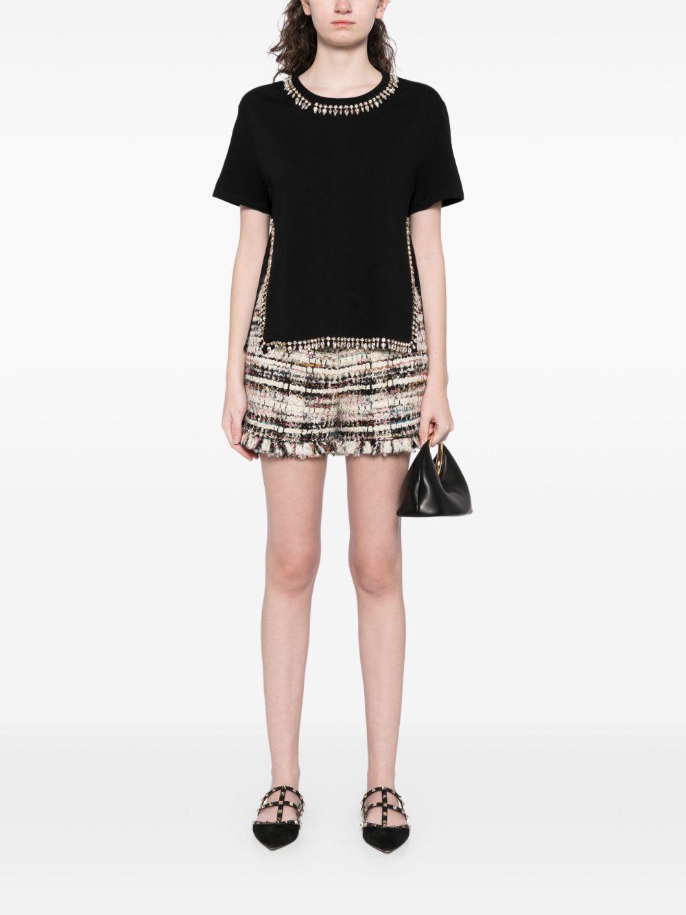 crystal-embellished T-shirt Product Image