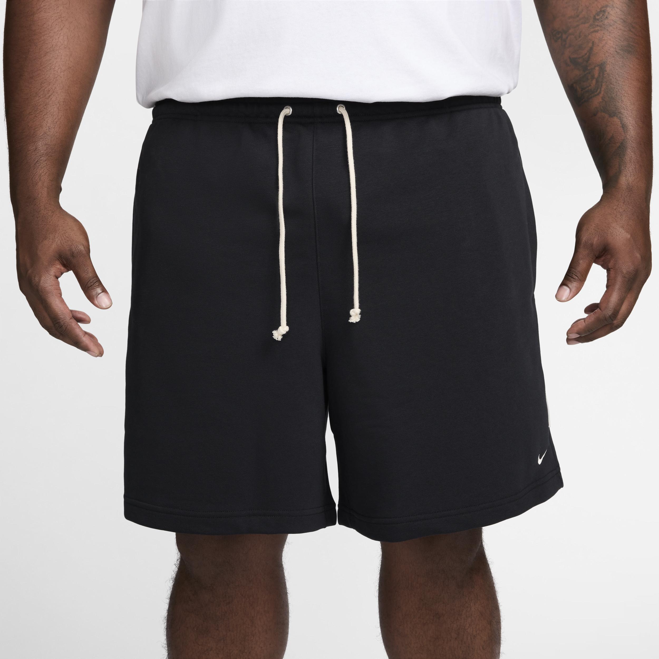 Nike Mens Standard Issue 8 Dri-FIT Fleece Basketball Shorts | FZ0216-010 Product Image