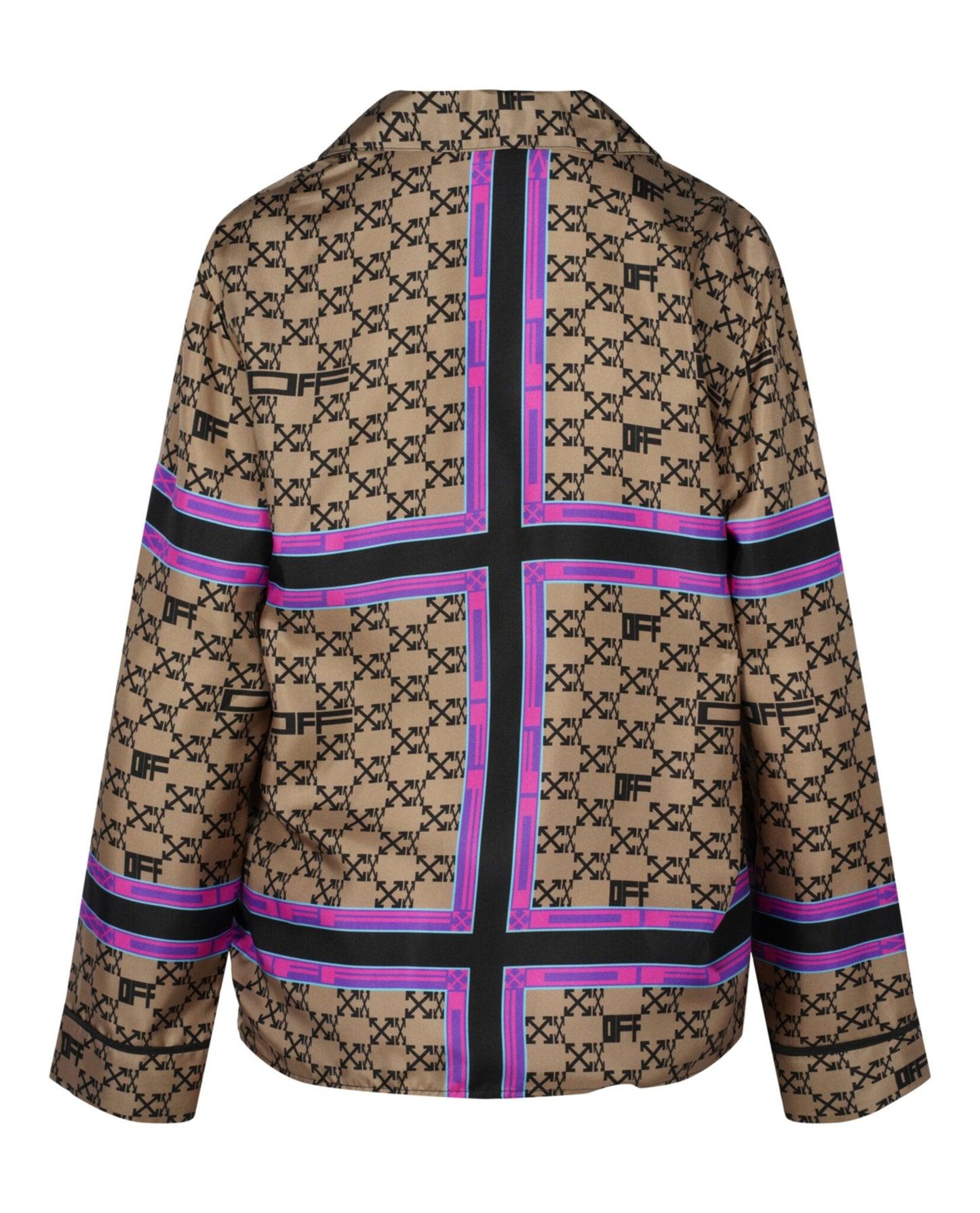 Off-White Monogram Pajama Silk Shirt Product Image