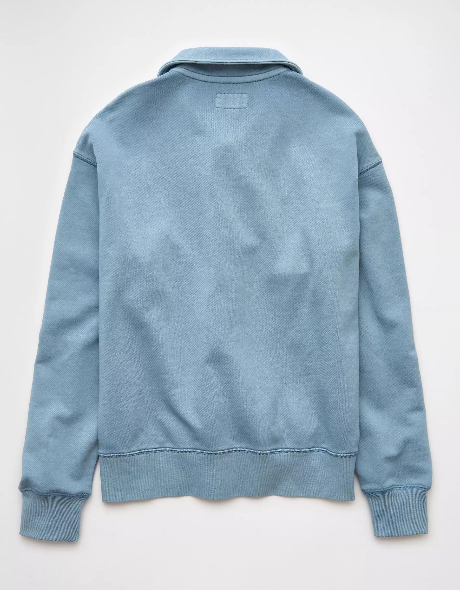 AE Quarter-Zip Polo Collar Sweatshirt Product Image