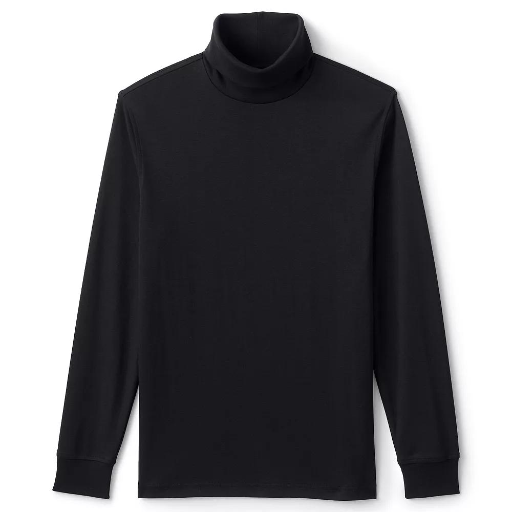 Men's Lands' End Super Soft Supima Turtleneck,  Product Image