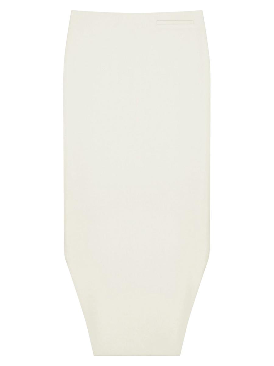 Womens Asymmetric Skirt in Wool and Mohair Product Image