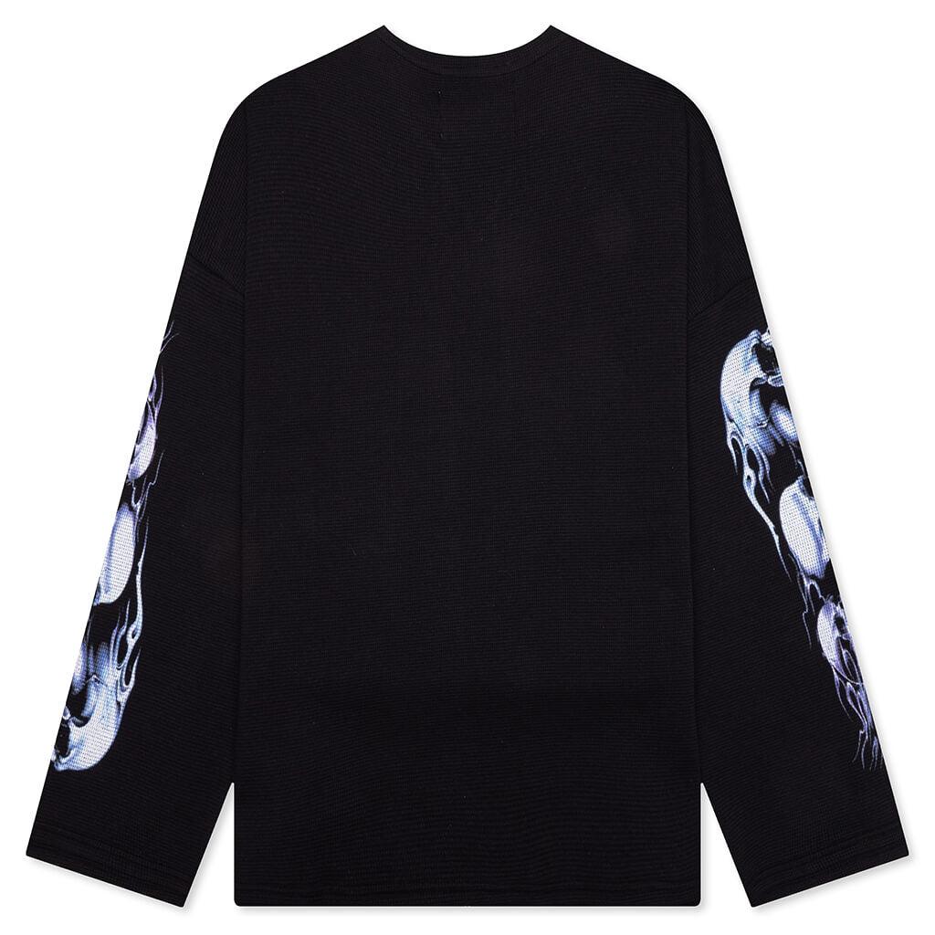 Skull L/S Tee - Black/Silver Male Product Image