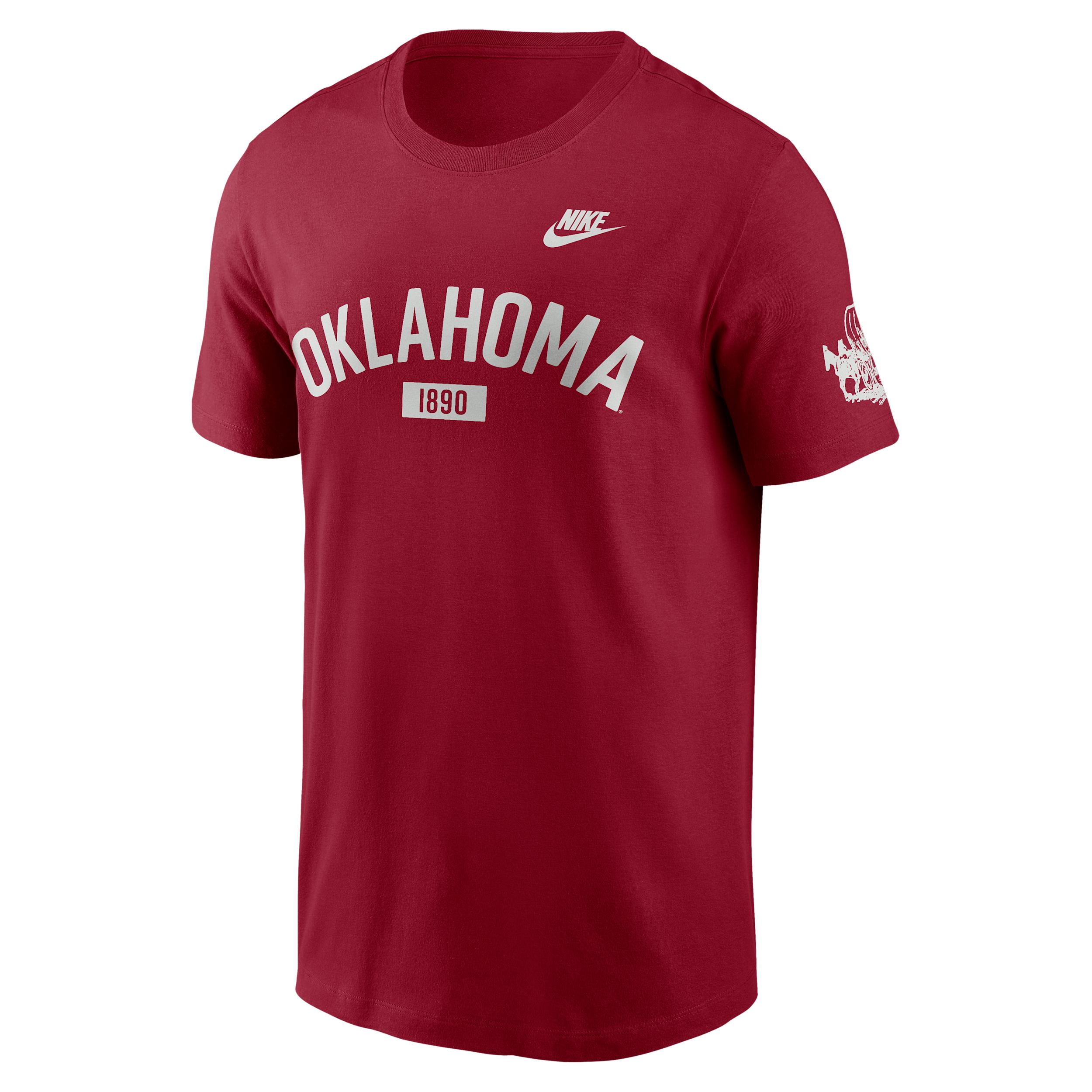 Mens Oklahoma Primetime Arch Stack Jordan Brand College T-Shirt | N19969WOKN-8XD Product Image
