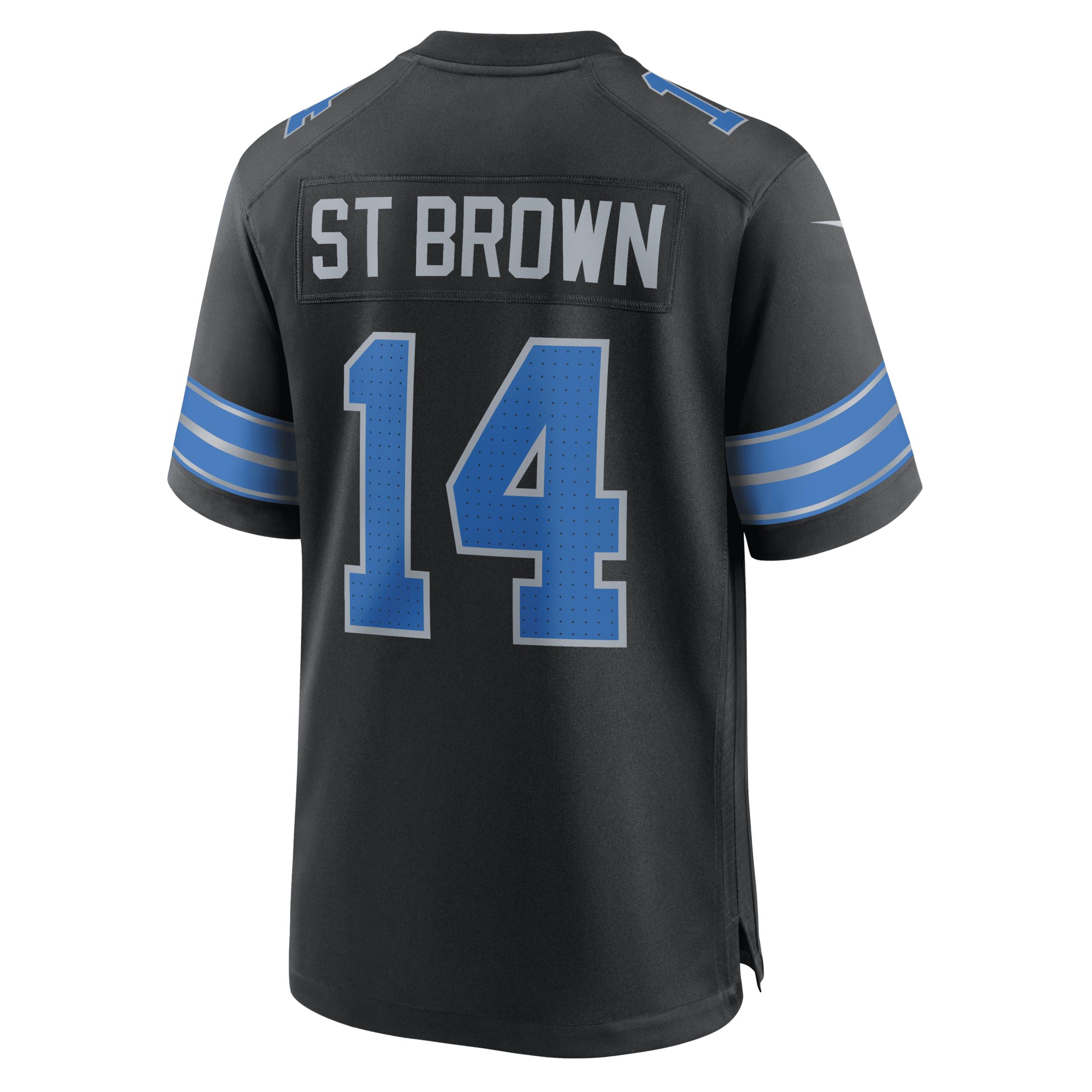Amon-Ra St. Brown Detroit Lions Nike Mens NFL Game Football Jersey | 67NM0B9M9JF-DE3 Product Image