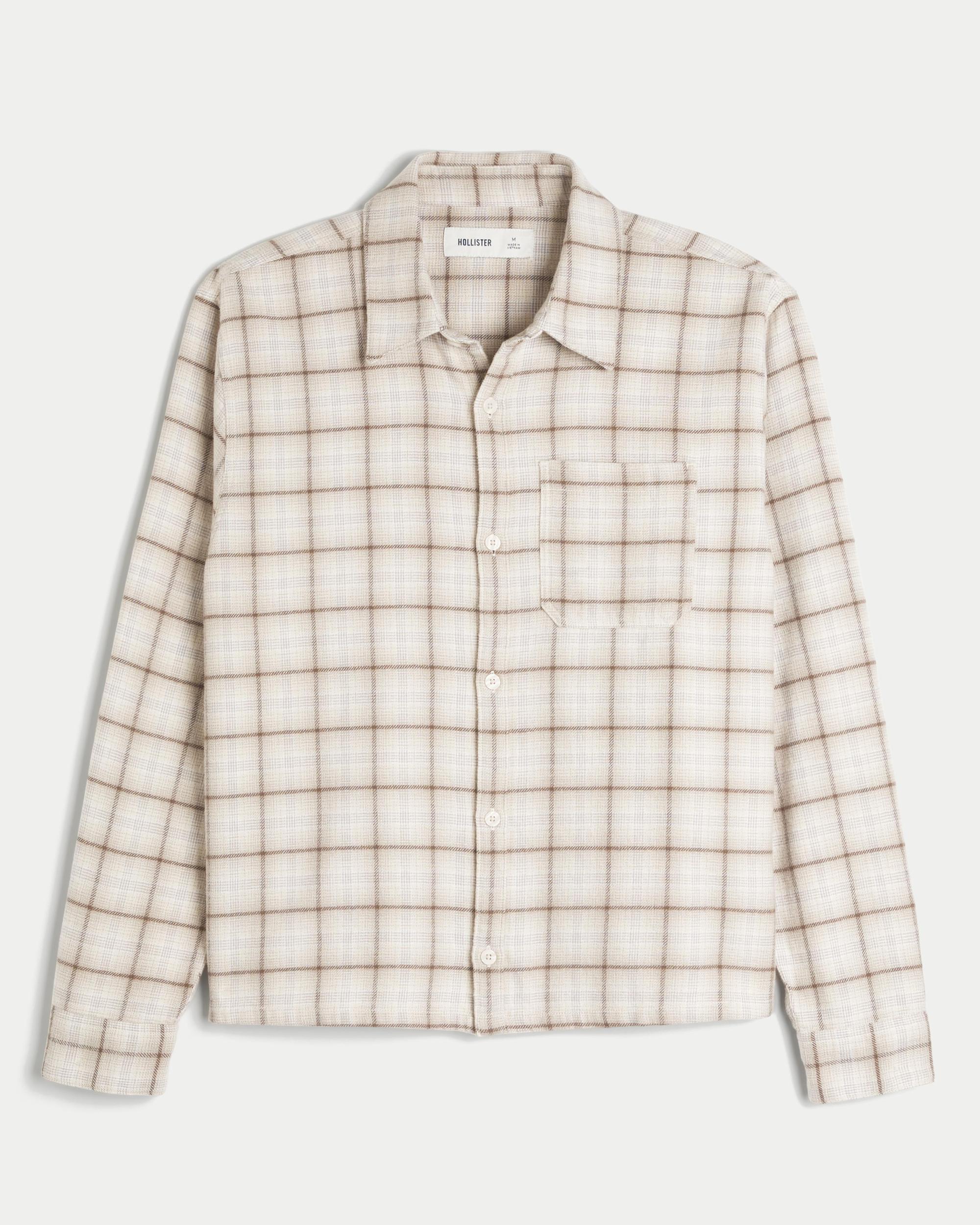 Boxy Flannel Shirt Product Image