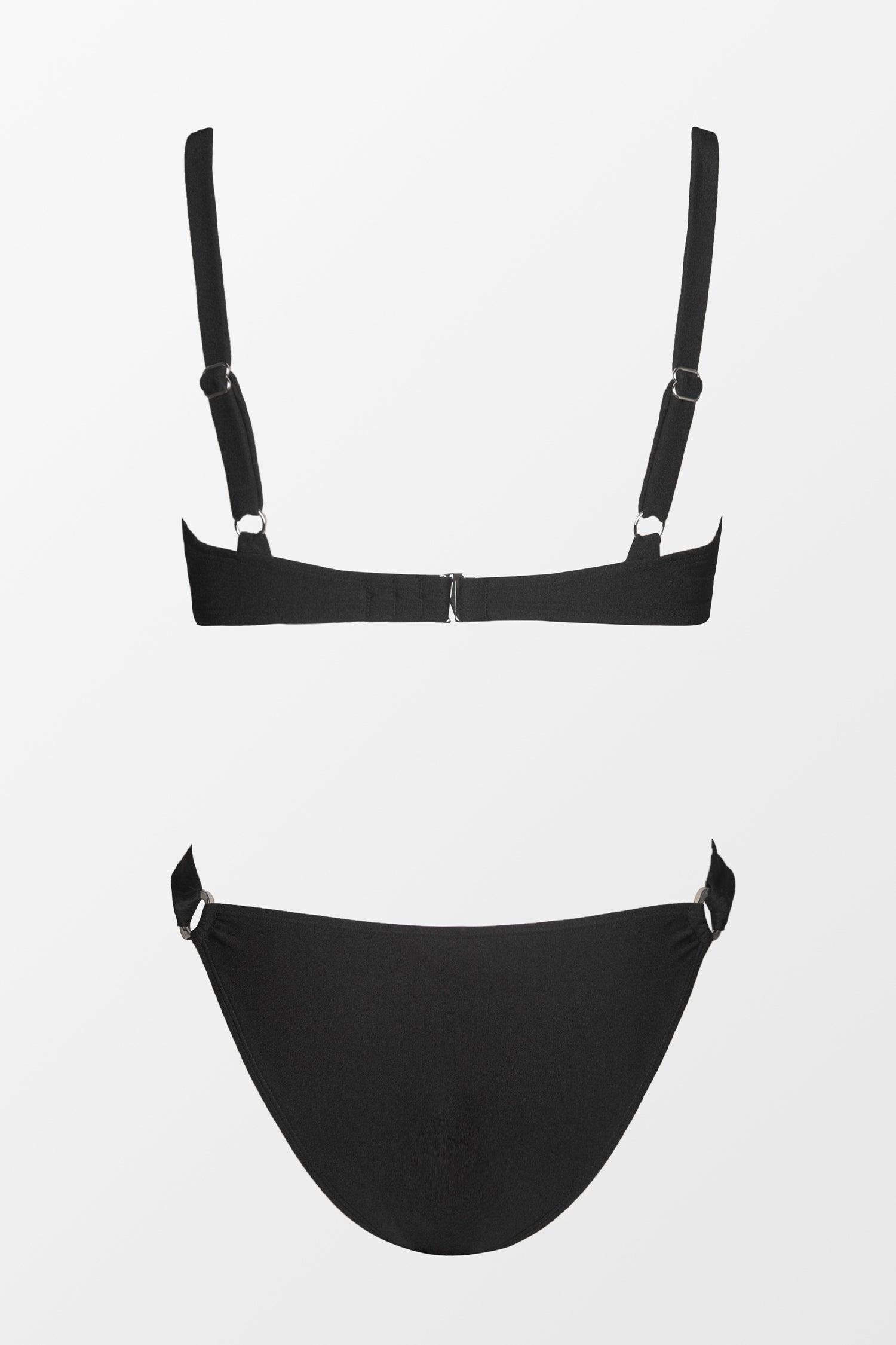 X STASSIE Oasis Shiny Molded Bra & O-Ring Cheeky Bikini Set Product Image