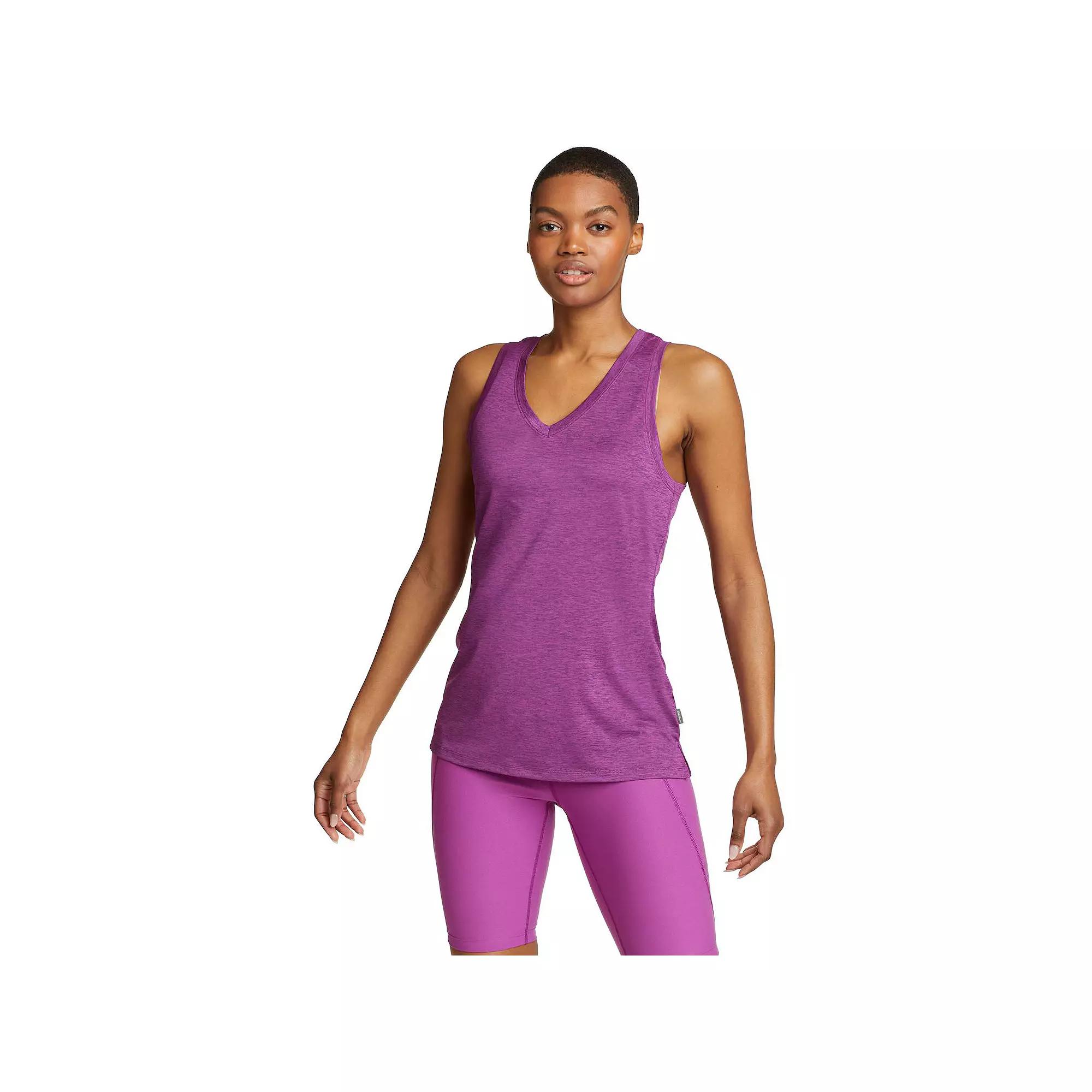 Women's Eddie Bauer Resolution V-Neck Tank Top, Size: Large, Purple Product Image