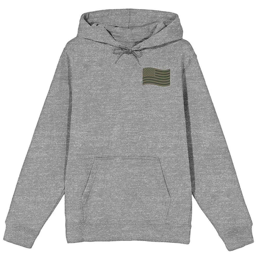 Men's Wavy American Flag Hoodie,  Product Image