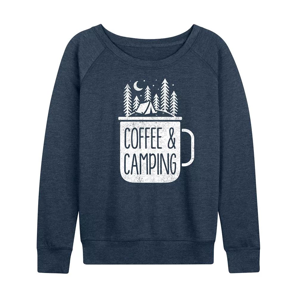 Women's Coffee And Camping French Terry Long Sleeve Tee,  Product Image