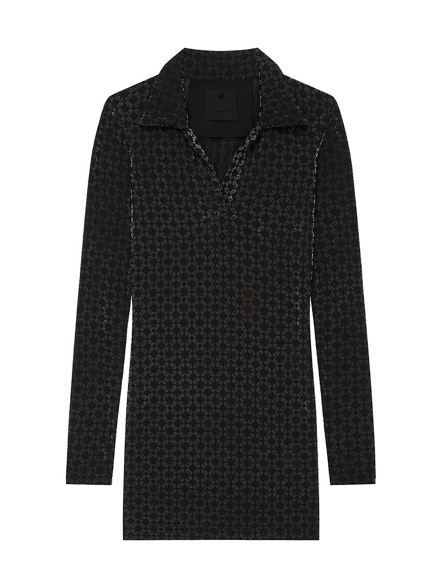 Womens Slim Fit Polo in Monogram 72 Cotton Product Image