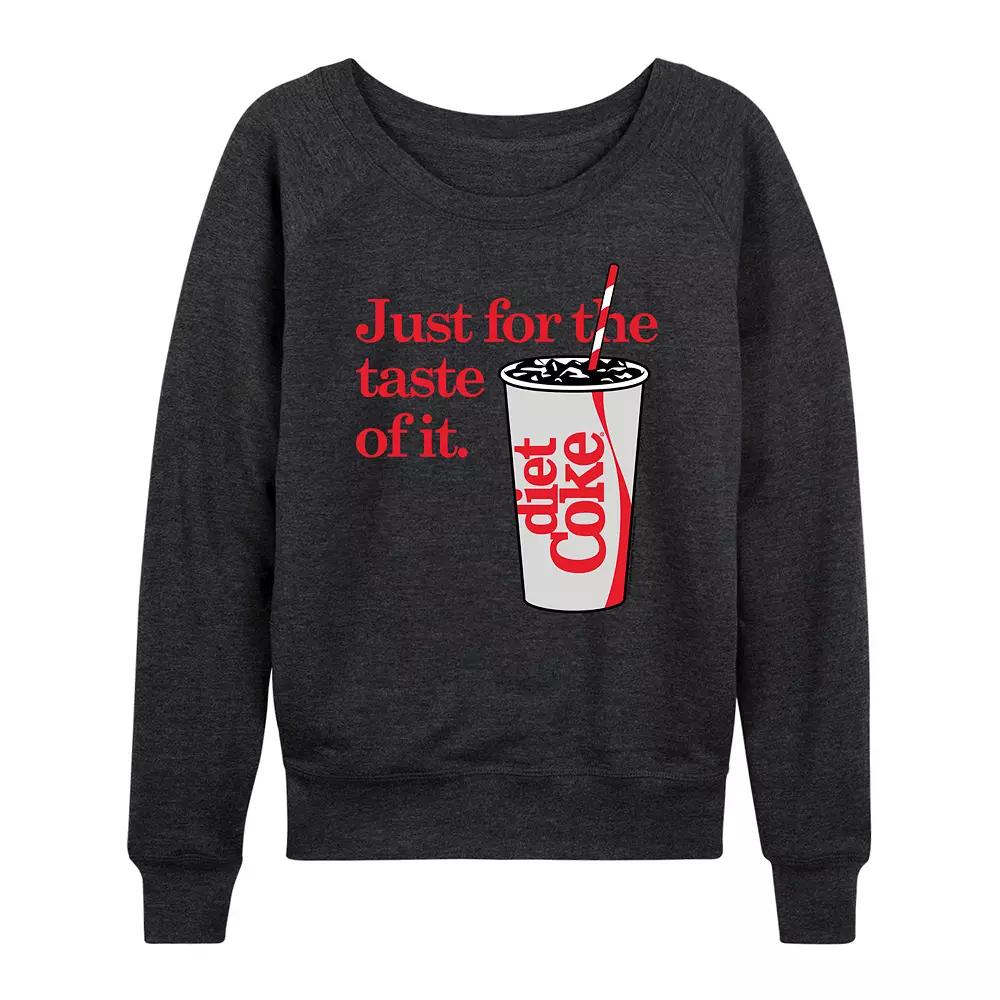 Women's Diet Coke For The Taste Of It French Terry Long Sleeve Tee,  Product Image