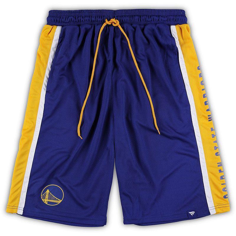Mens Fanatics Branded Royal Golden State Warriors Big & Tall Referee Iconic Mesh Shorts Product Image