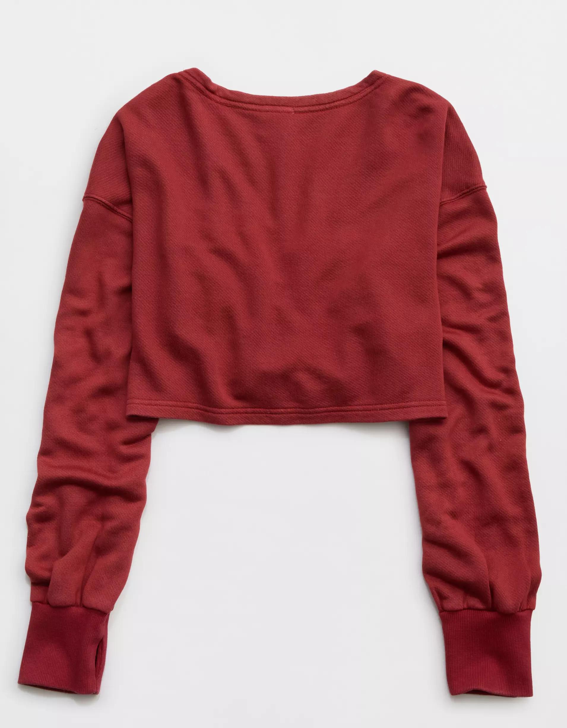 OFFLINE By Aerie Keep It 100 Terry Cinched Front Crewneck Product Image