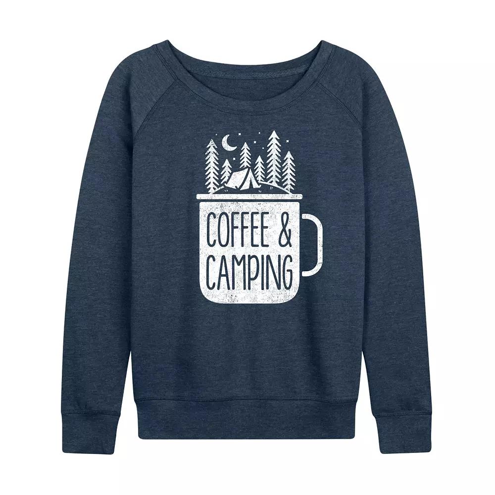 Women's Coffee And Camping French Terry Long Sleeve Tee,  Product Image