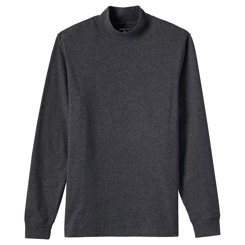 Men's Lands' End Super-T Mock Turtleneck,  Product Image