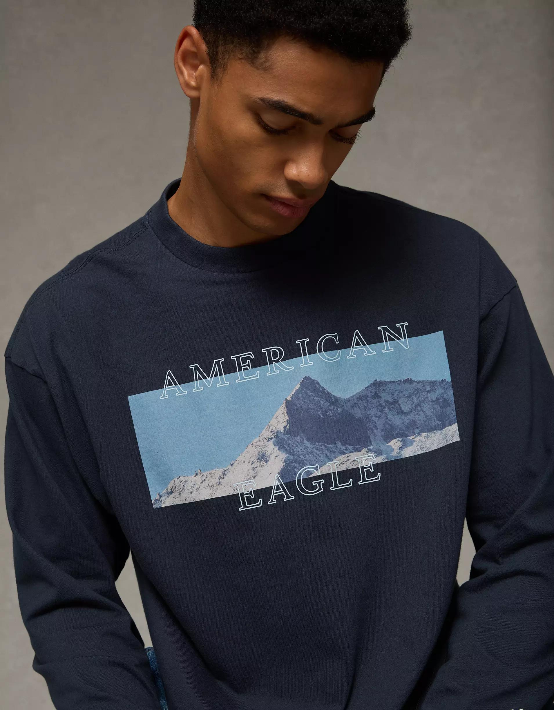 AE Boxy Long Sleeve Destination Graphic T-Shirt Product Image