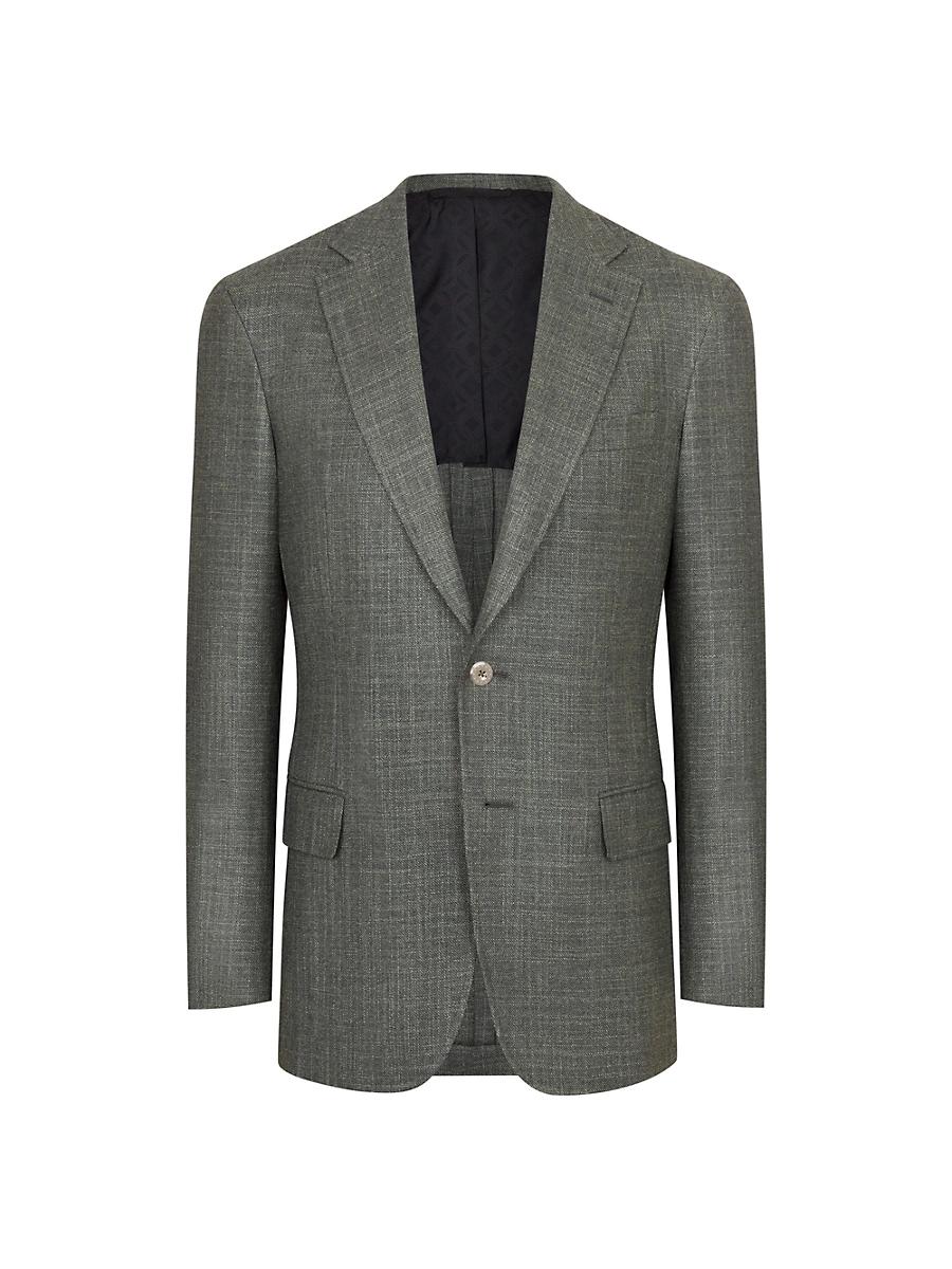 Mens Woven Jacket with 2 Buttons Product Image