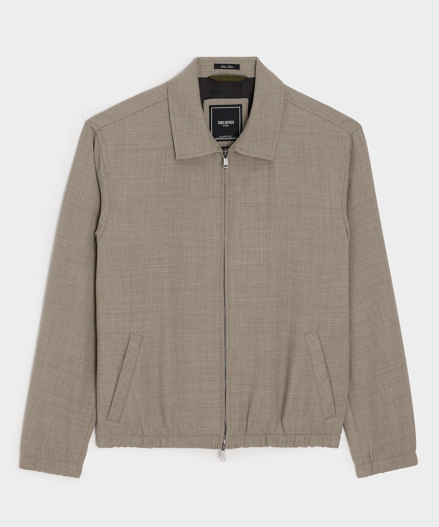 Lightweight Italian Wool Bomber Jacket Product Image