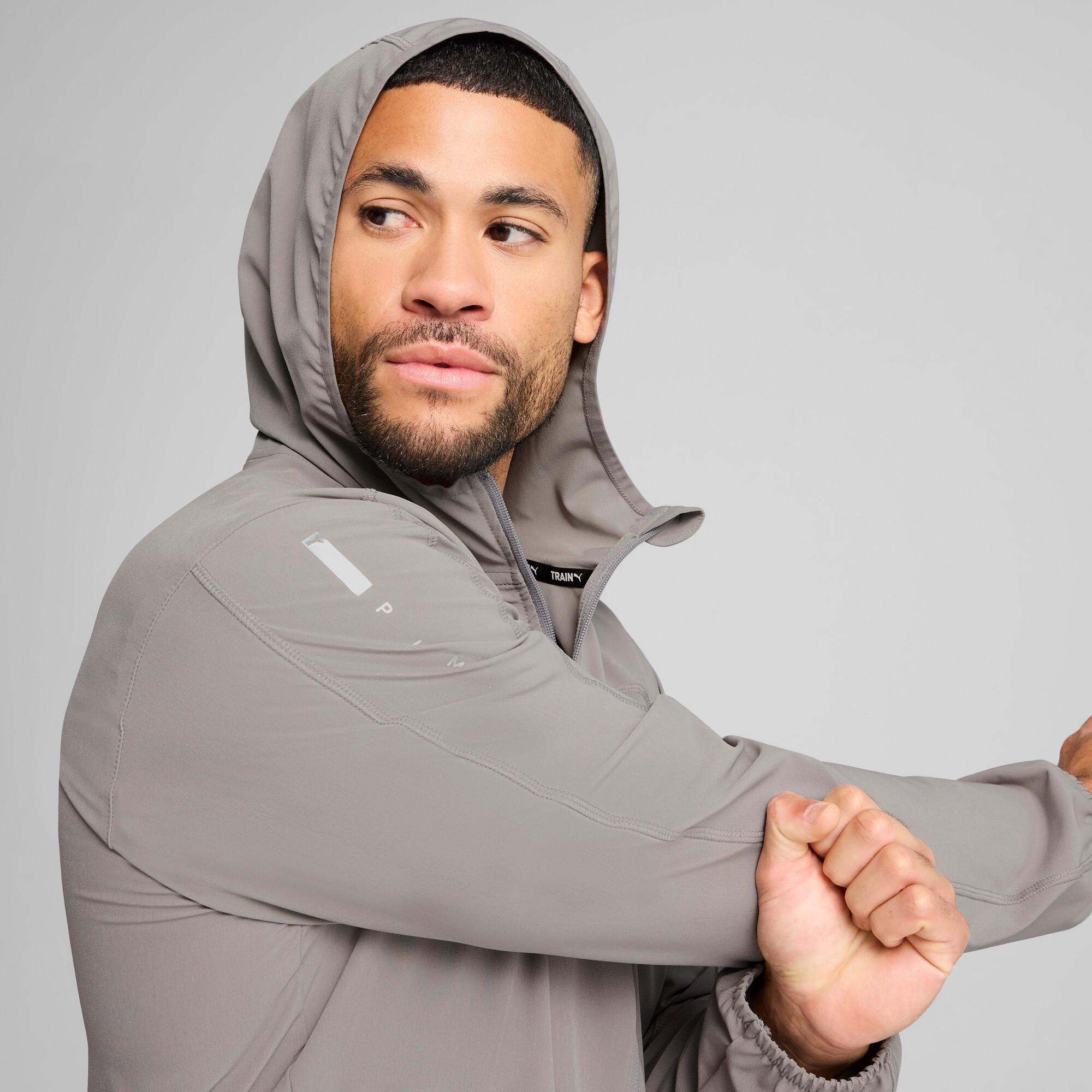 PUMA FLEX Men's Woven Jacket in Grey Product Image