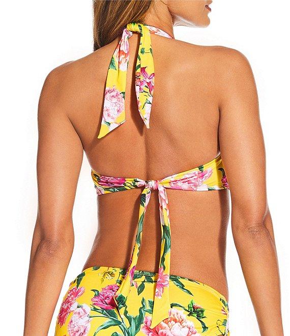 Gibson & Latimer Milan Garden Twisted Halter Swim Top Product Image