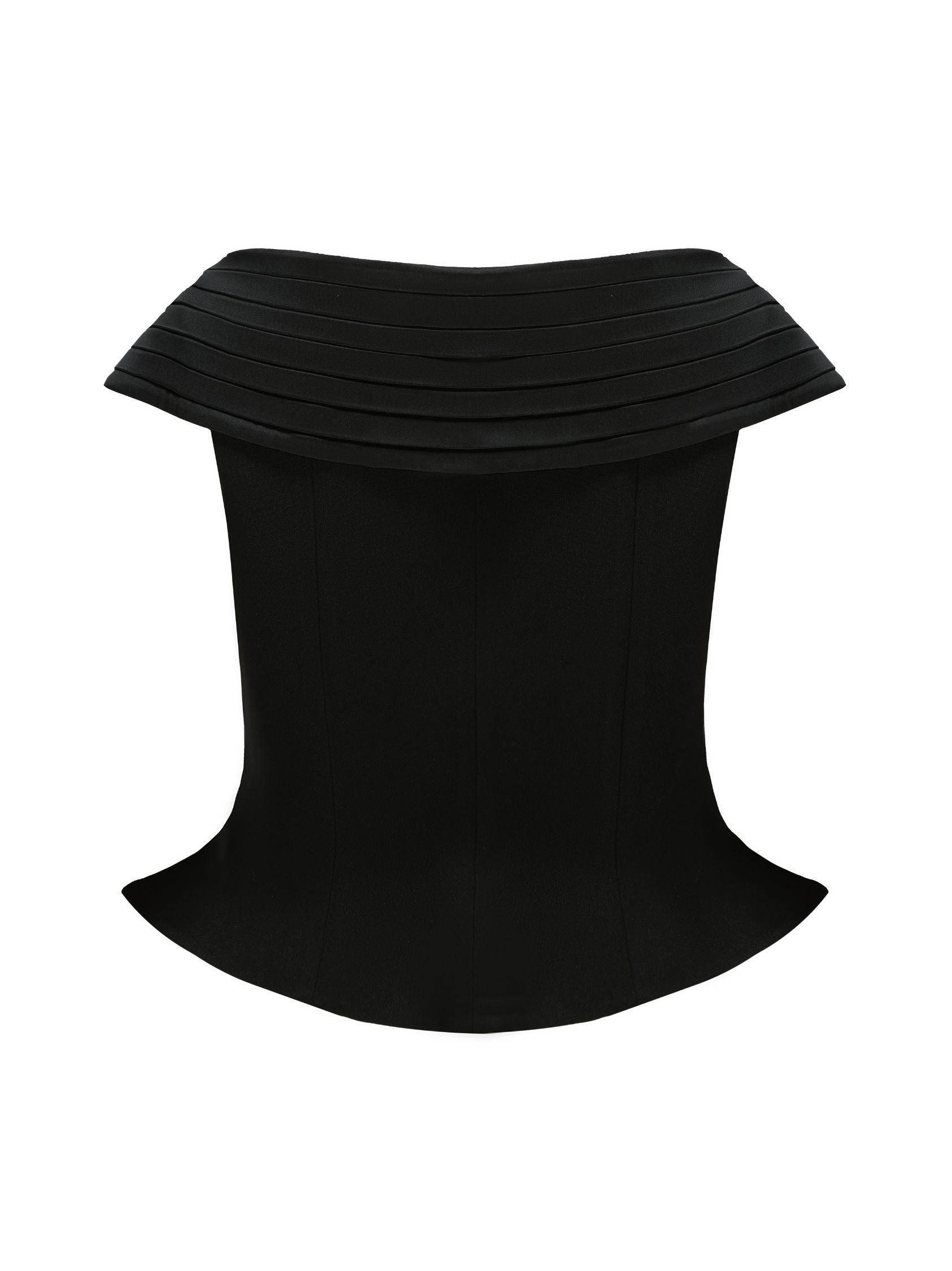 Belle Satin Skirt (Black) (Final Sale) Product Image