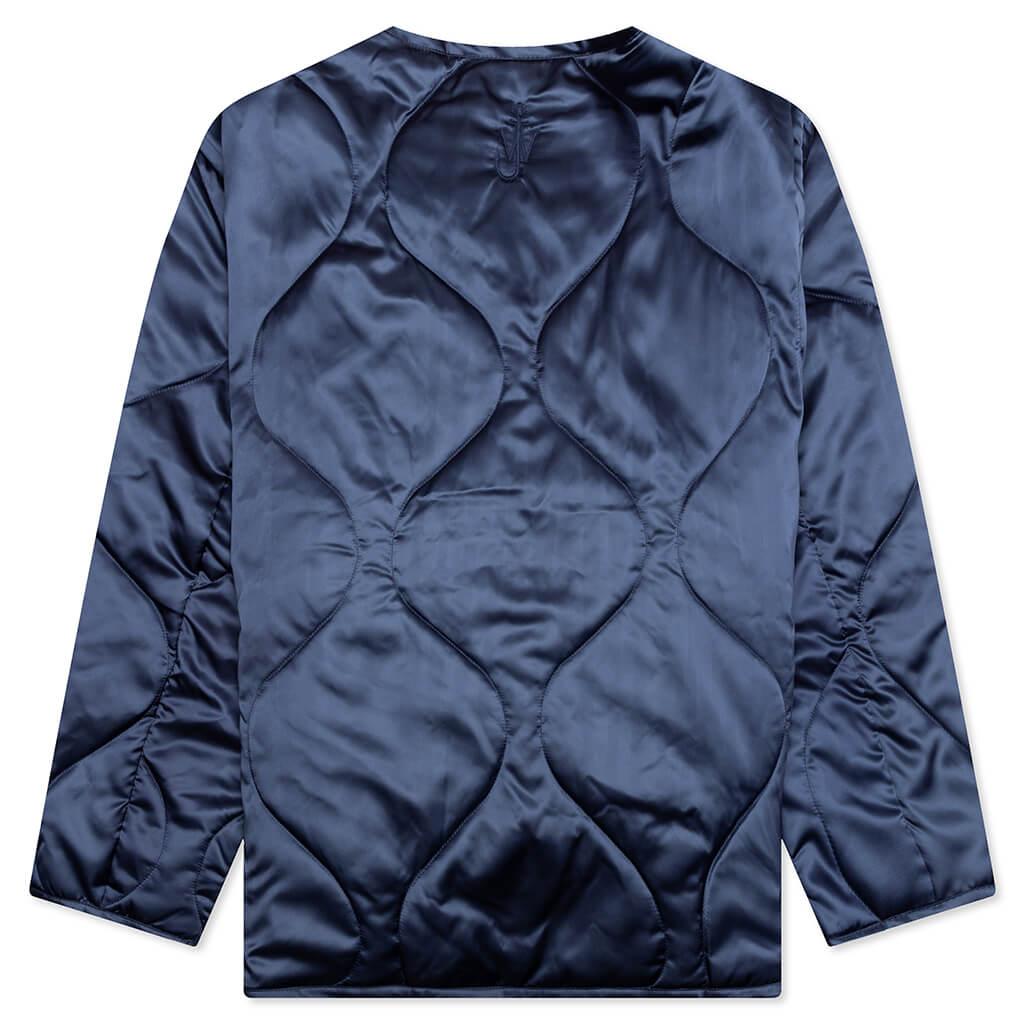 Oversized Quilted Jacket - Indigo Male Product Image