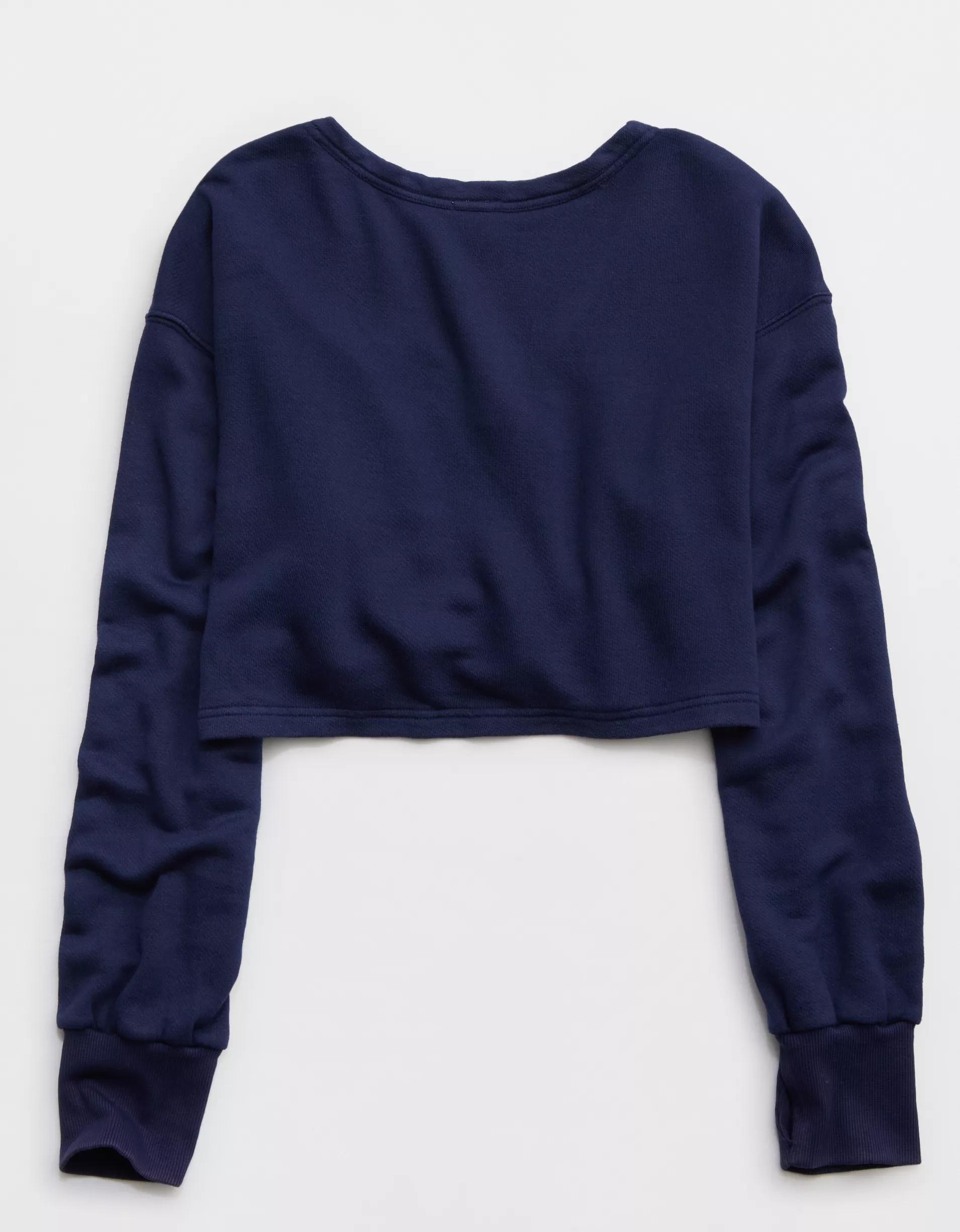 OFFLINE By Aerie Keep It 100 Terry Cinched Front Crewneck Product Image