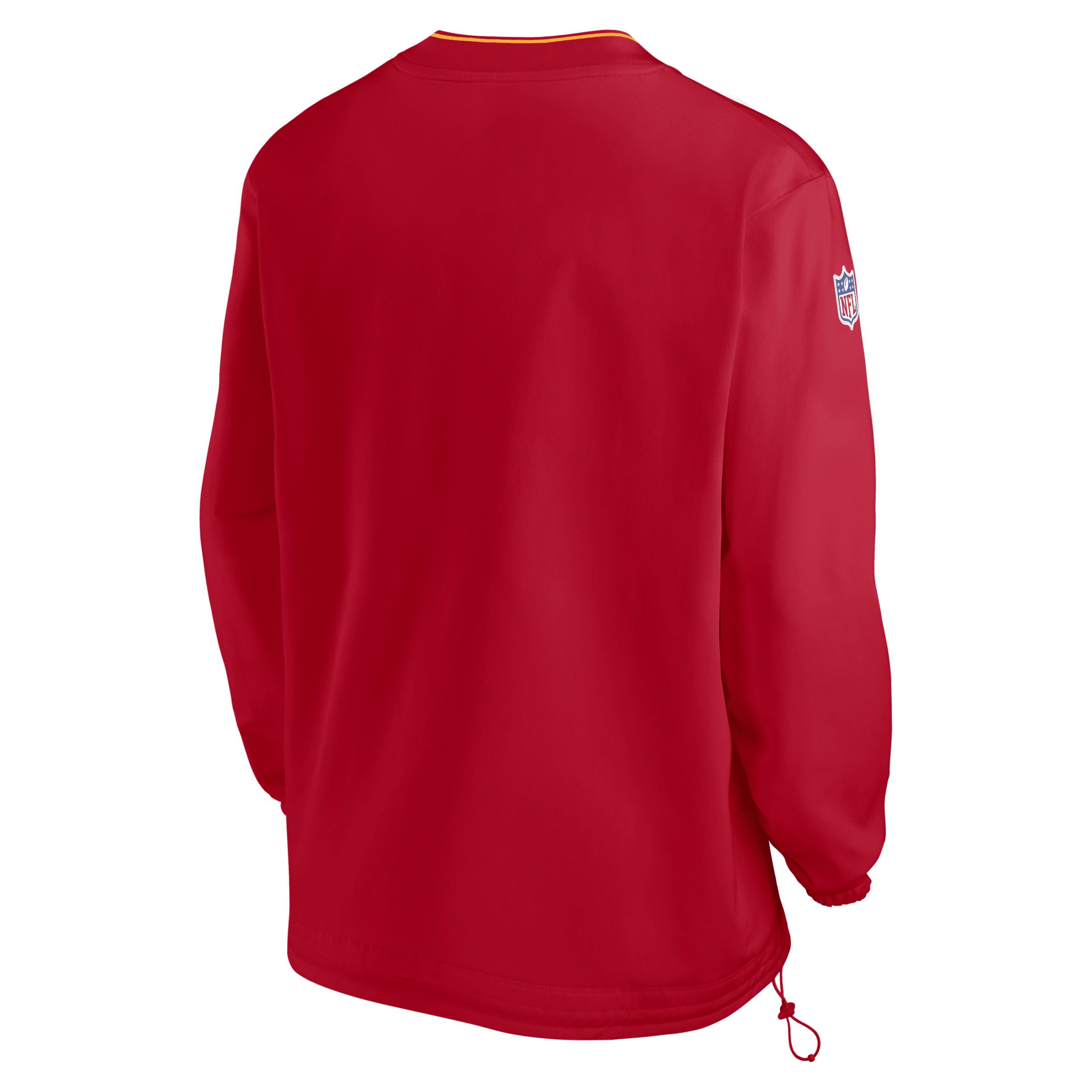 Men's Nike Scarlet Ohio State Buckeyes 2024 Sideline Pullover Windshirt,  Product Image