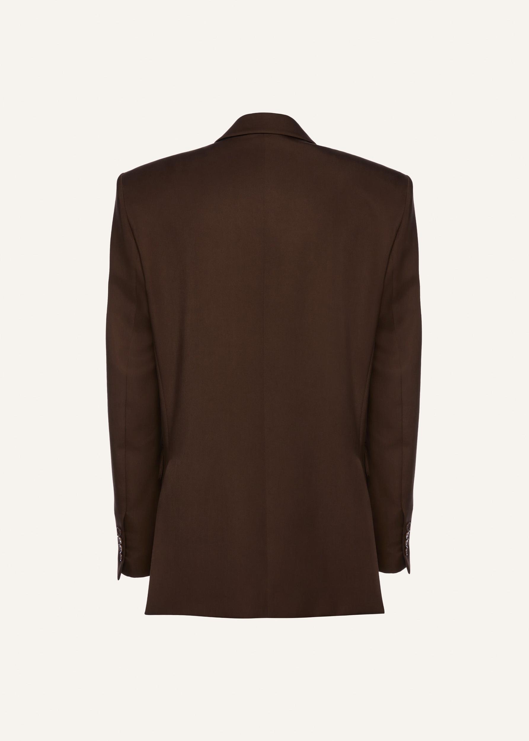 Classic oversized blazer in brown Product Image