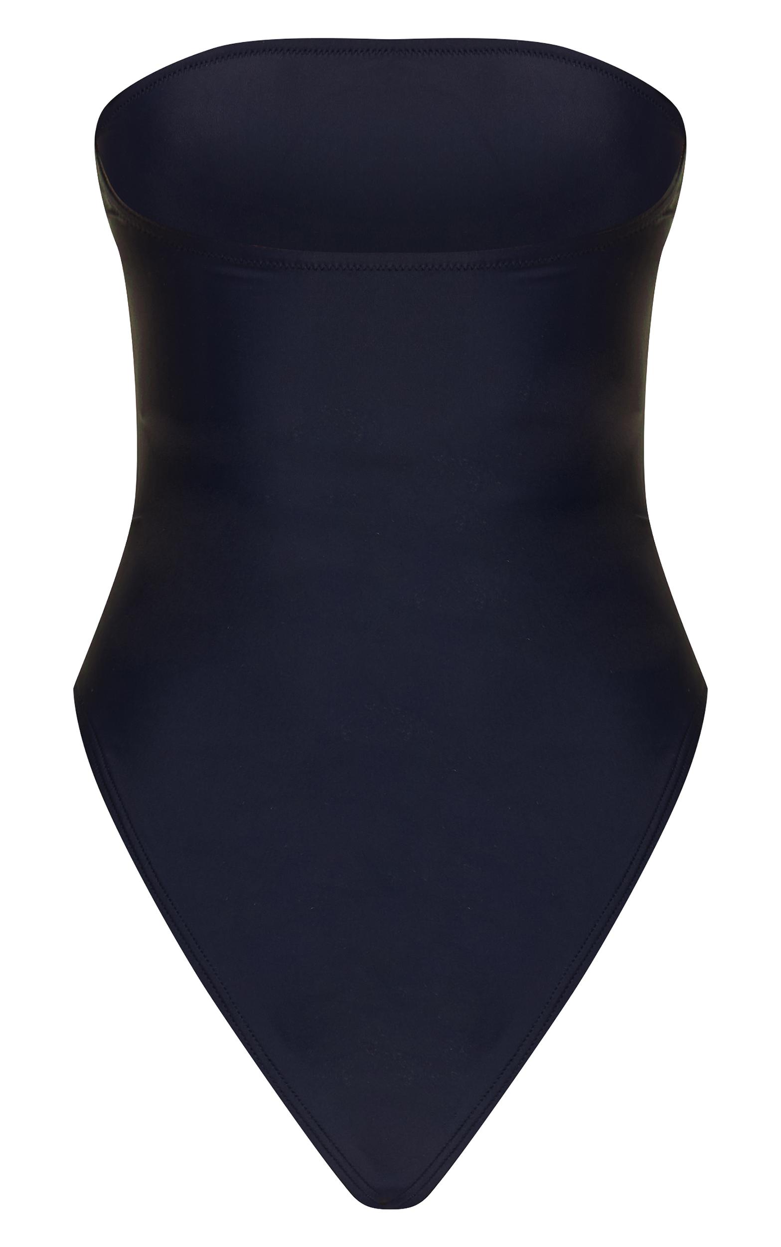 Navy Strapless Swimsuit Product Image