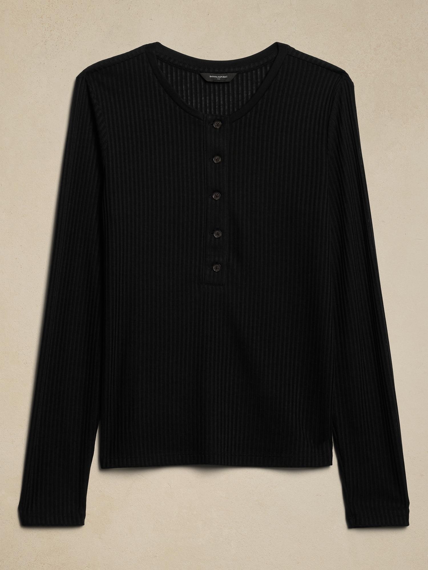 Ladder Ribbed Henley Product Image