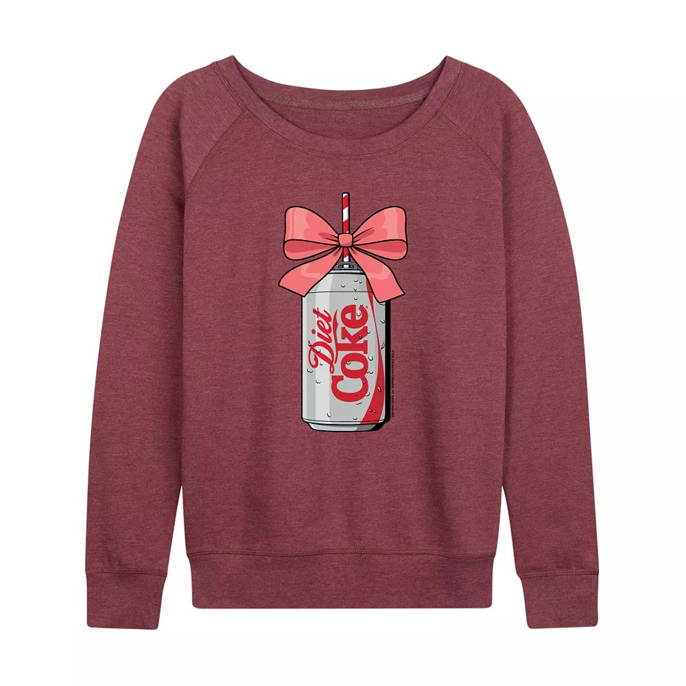Women's Diet Coke Can Bow French Terry Long Sleeve Tee,  Product Image