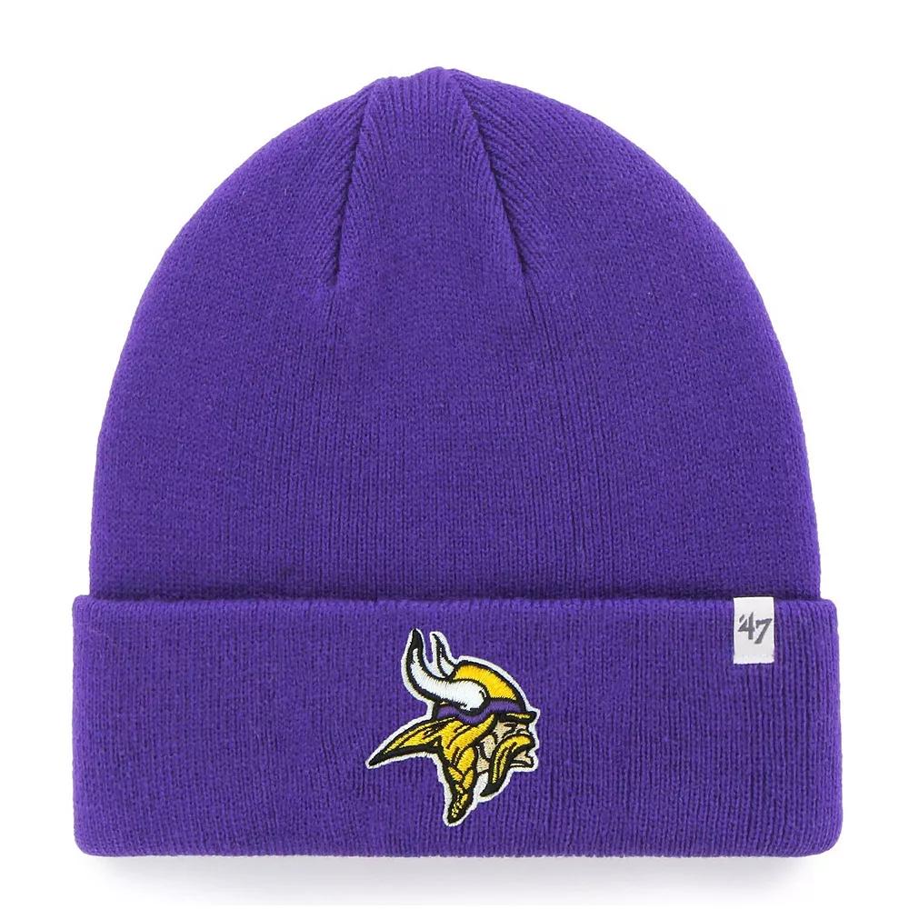 Men's '47 Purple Minnesota Vikings Primary Basic Cuffed Knit Hat Product Image