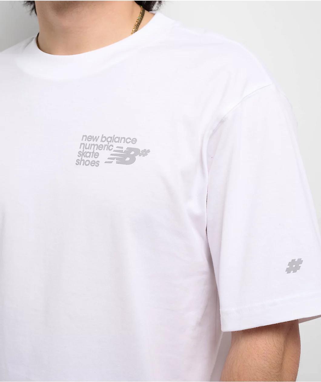 New Balance Numeric Small Logo White T-Shirt Product Image