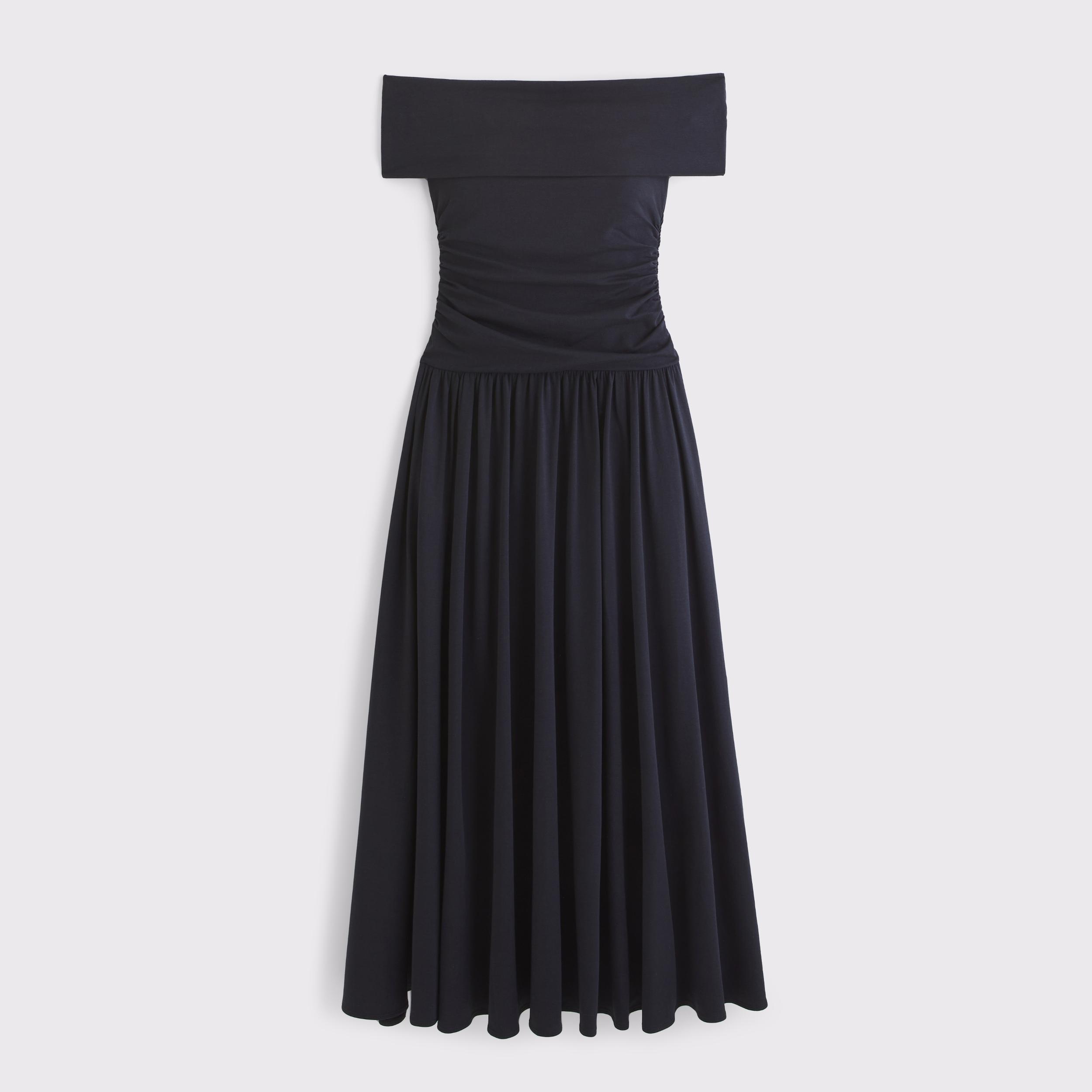 Off-The-Shoulder Knit Maxi Dress Product Image