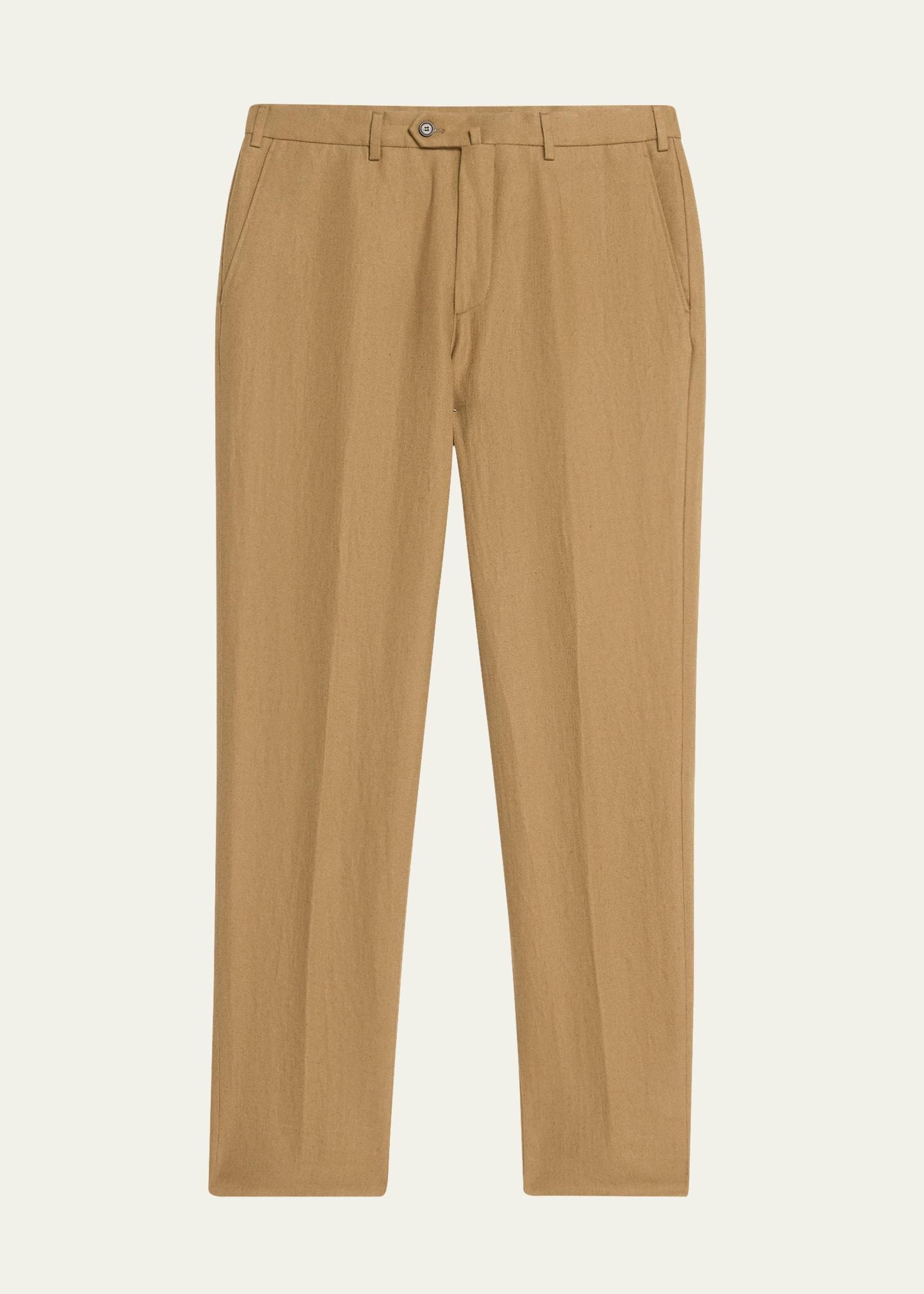 Mens Carlo Antigua Flax Trousers Product Image