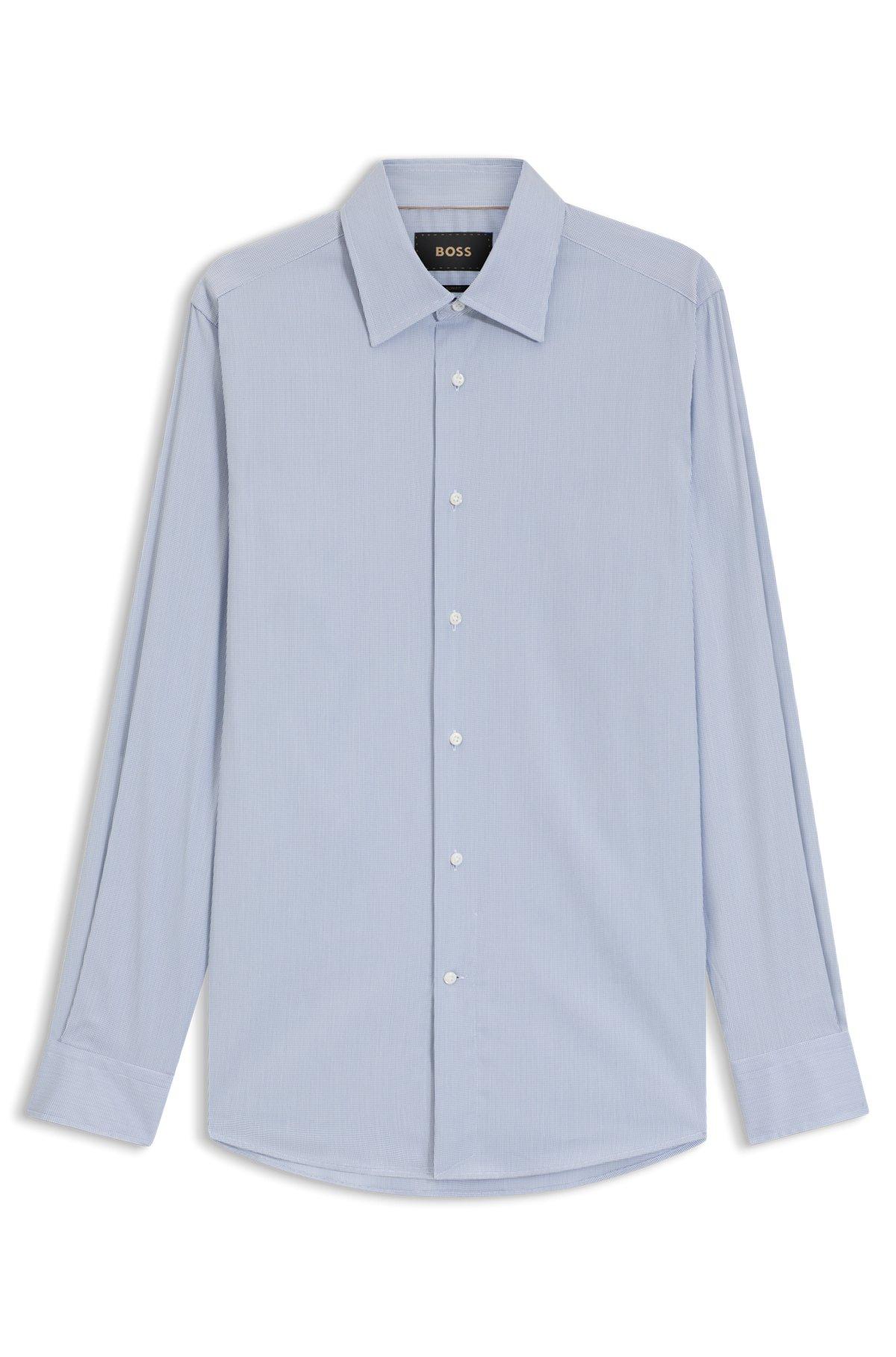 Slim-fit shirt in an Italian cotton blend Product Image