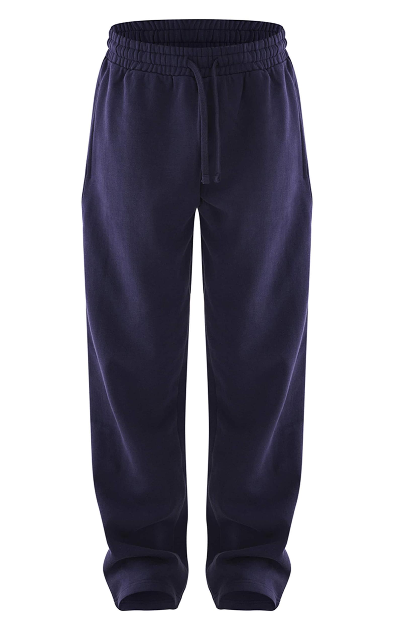 Navy Premium Straight Leg Sweatpants Product Image