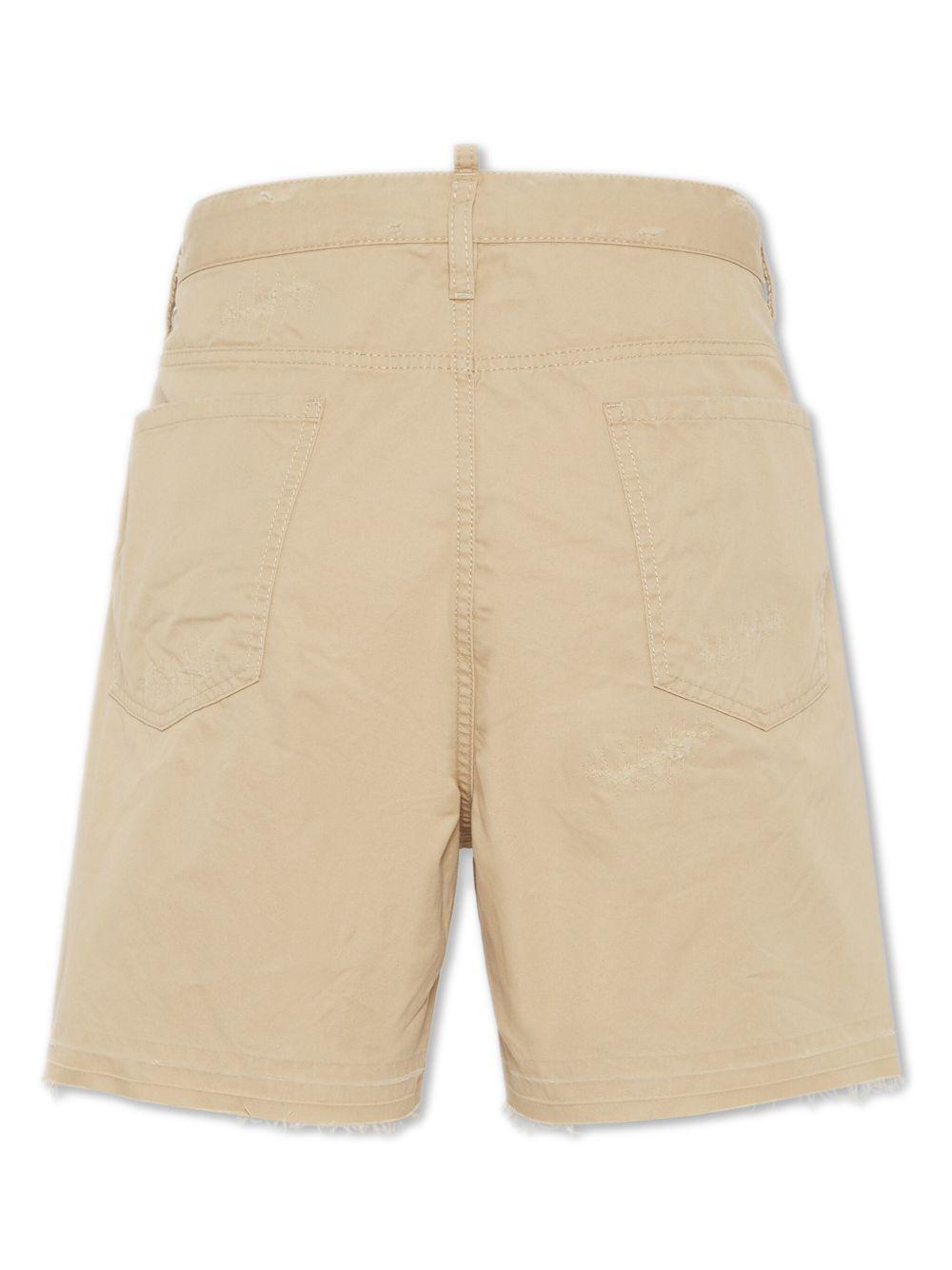 stitched cotton shorts Product Image