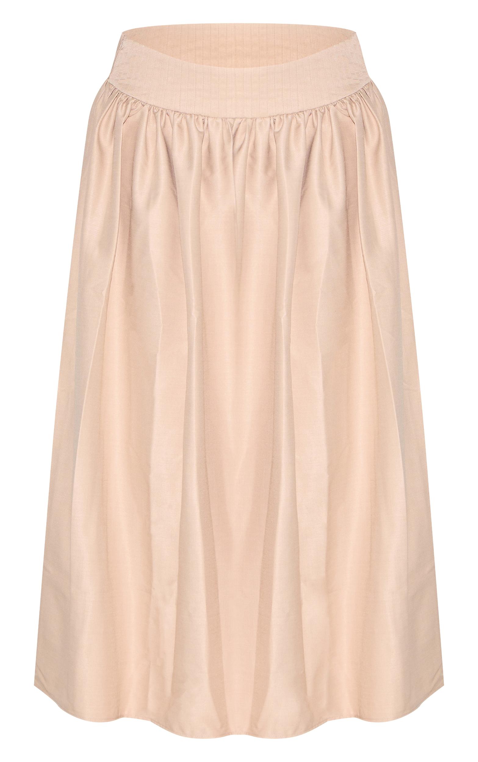 Plus Sand Woven Drop Waist Rib Panel Maxi Skirt Product Image