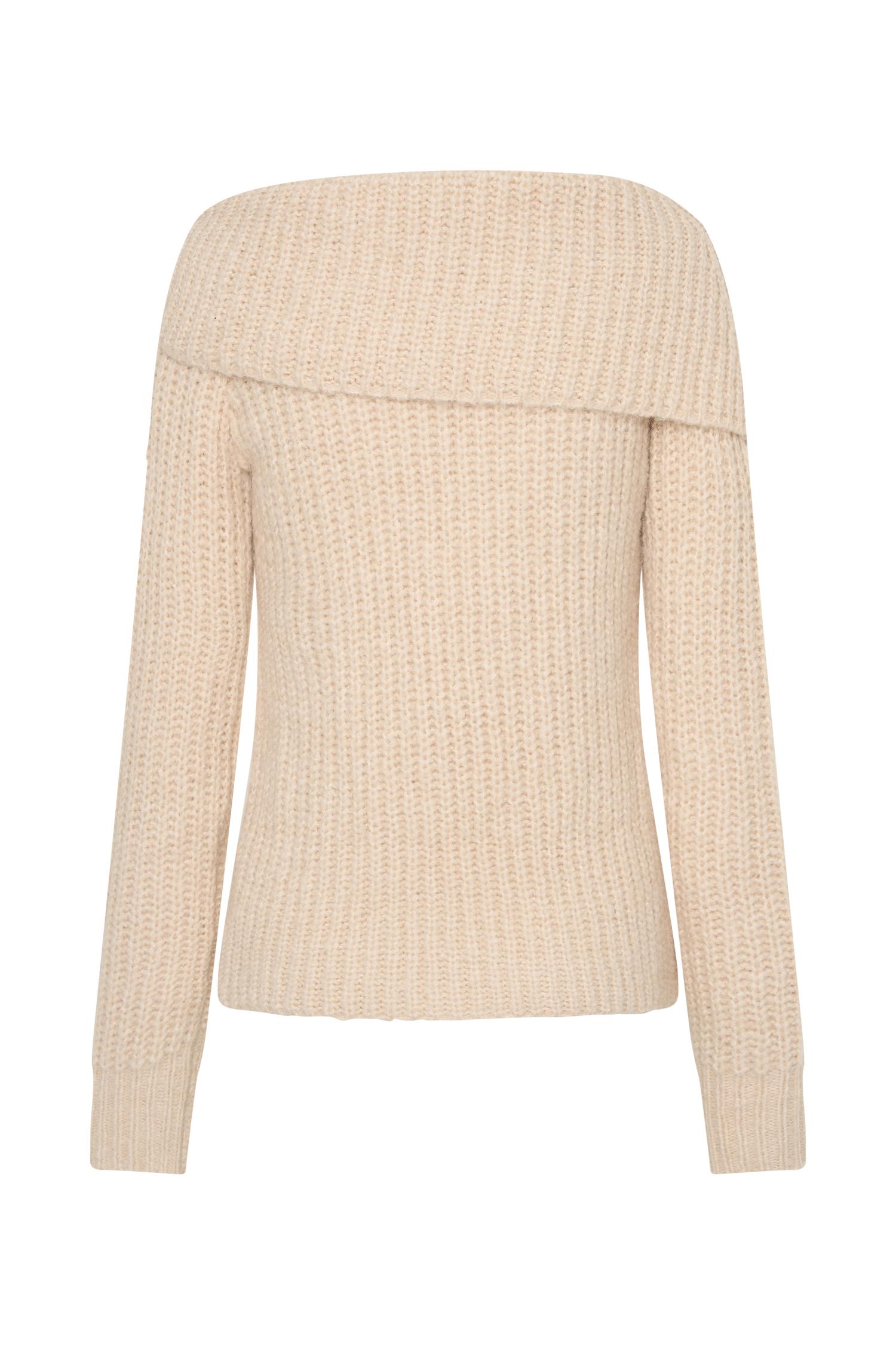 Alicia Off Shoulder Knit Top - Cream Product Image