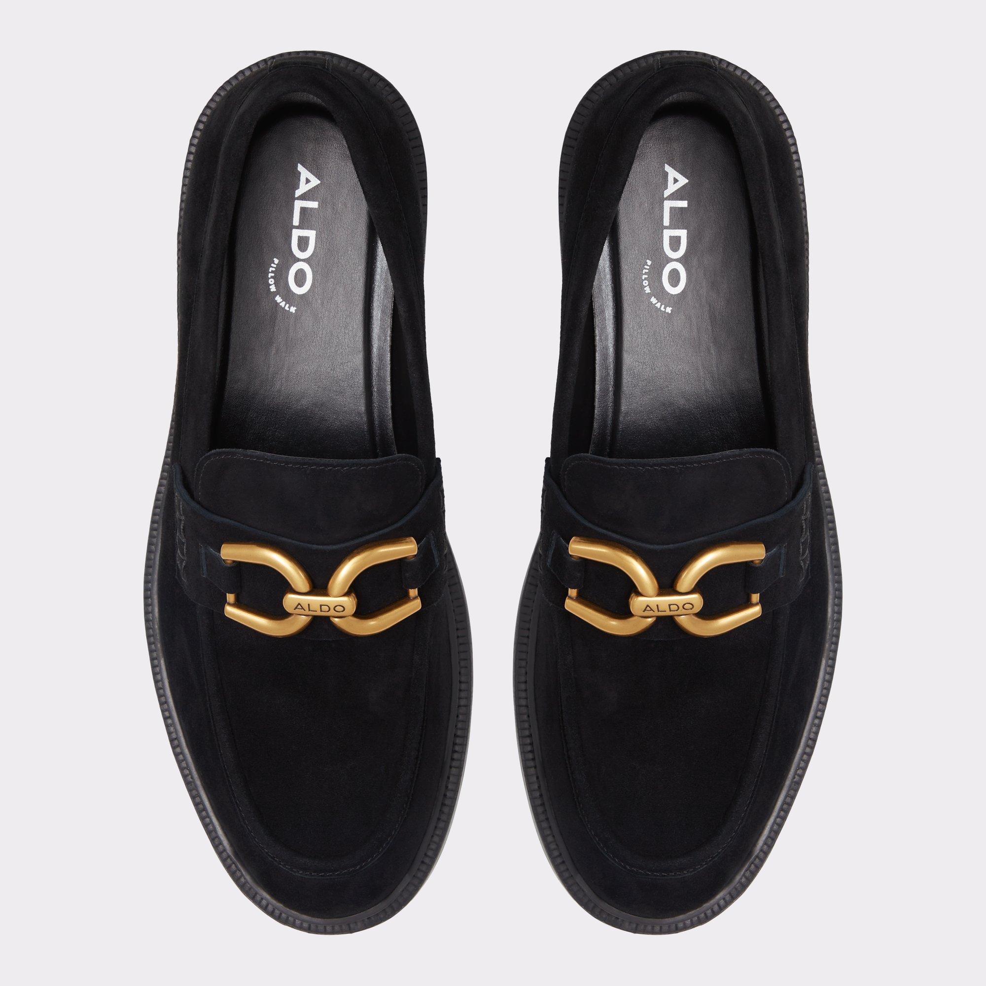 Norris Black Leather Suede Men's Dress Shoes | ALDO US Product Image