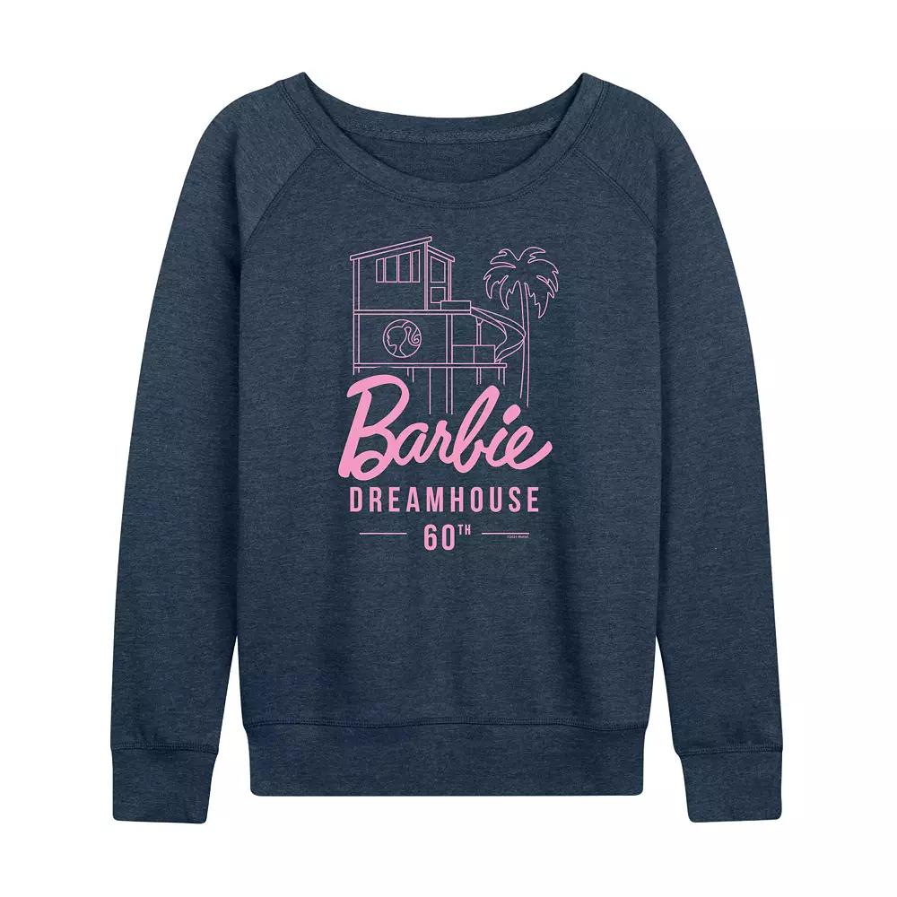 Women's Barbie® Dreamhouse 60th French Terry Long Sleeve Tee, Girl's,  Product Image