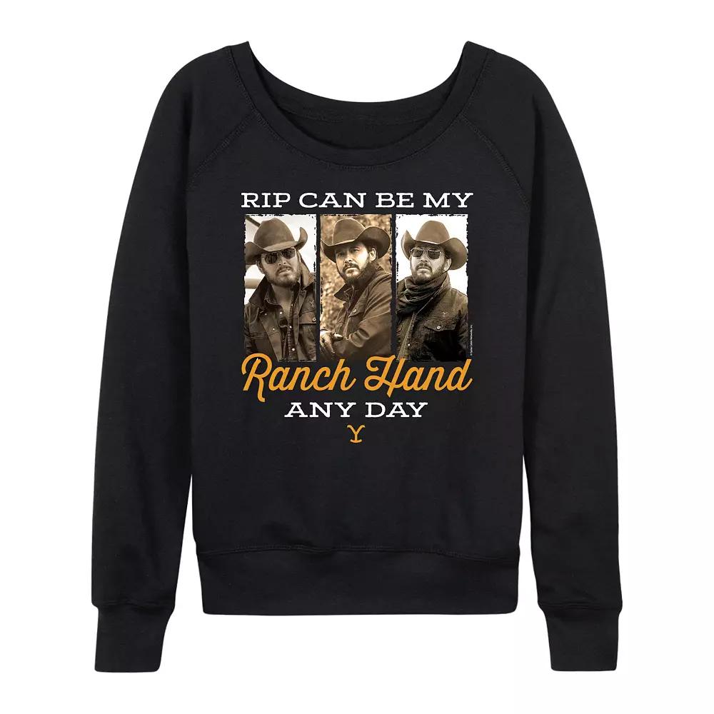 Women's Yellowstone Ranch Hand Any Day French Terry Long Sleeve Tee,  Product Image