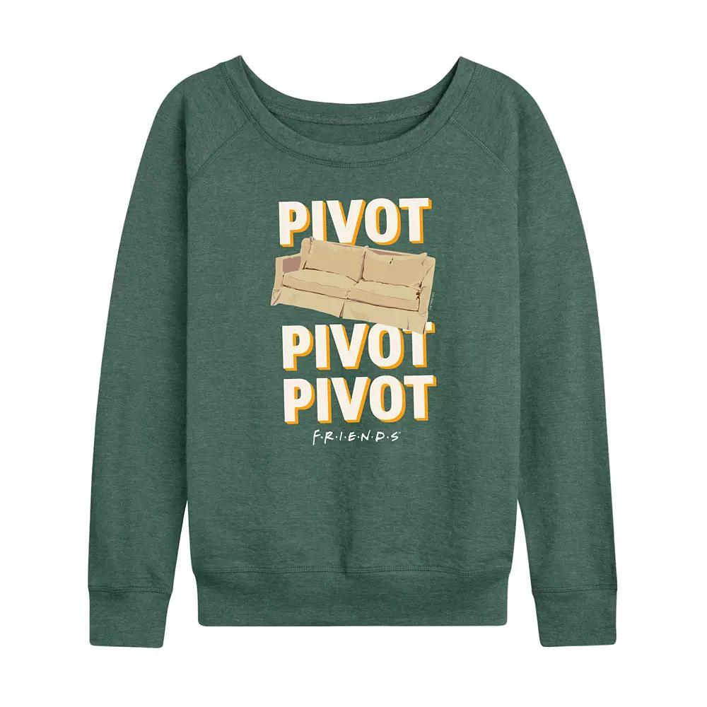 Women's Friends Pivot Couch French Terry Long Sleeve Tee,  Product Image